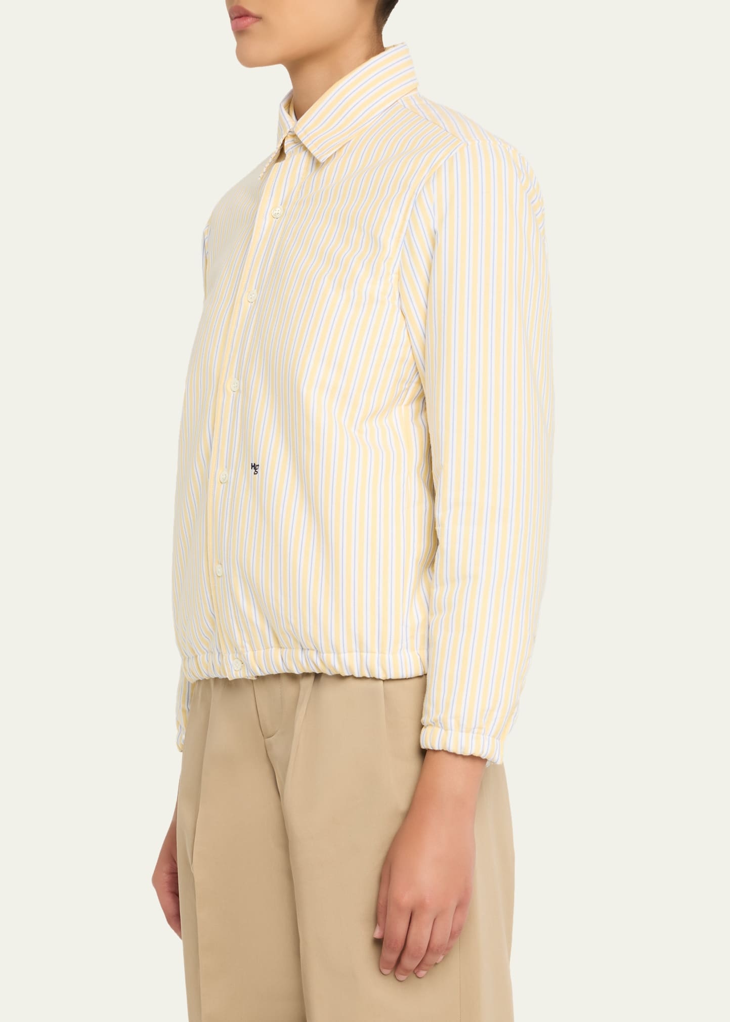 Striped Bomber Jacket - 4