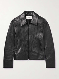CELINE Slim-Fit Panelled Leather Jacket | mrporter | REVERSIBLE