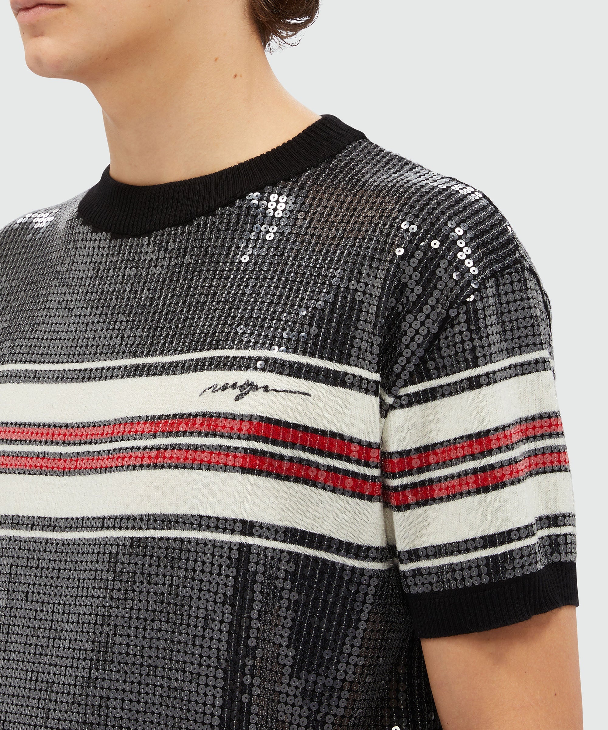 T-Shirt in wool and sequins - 5