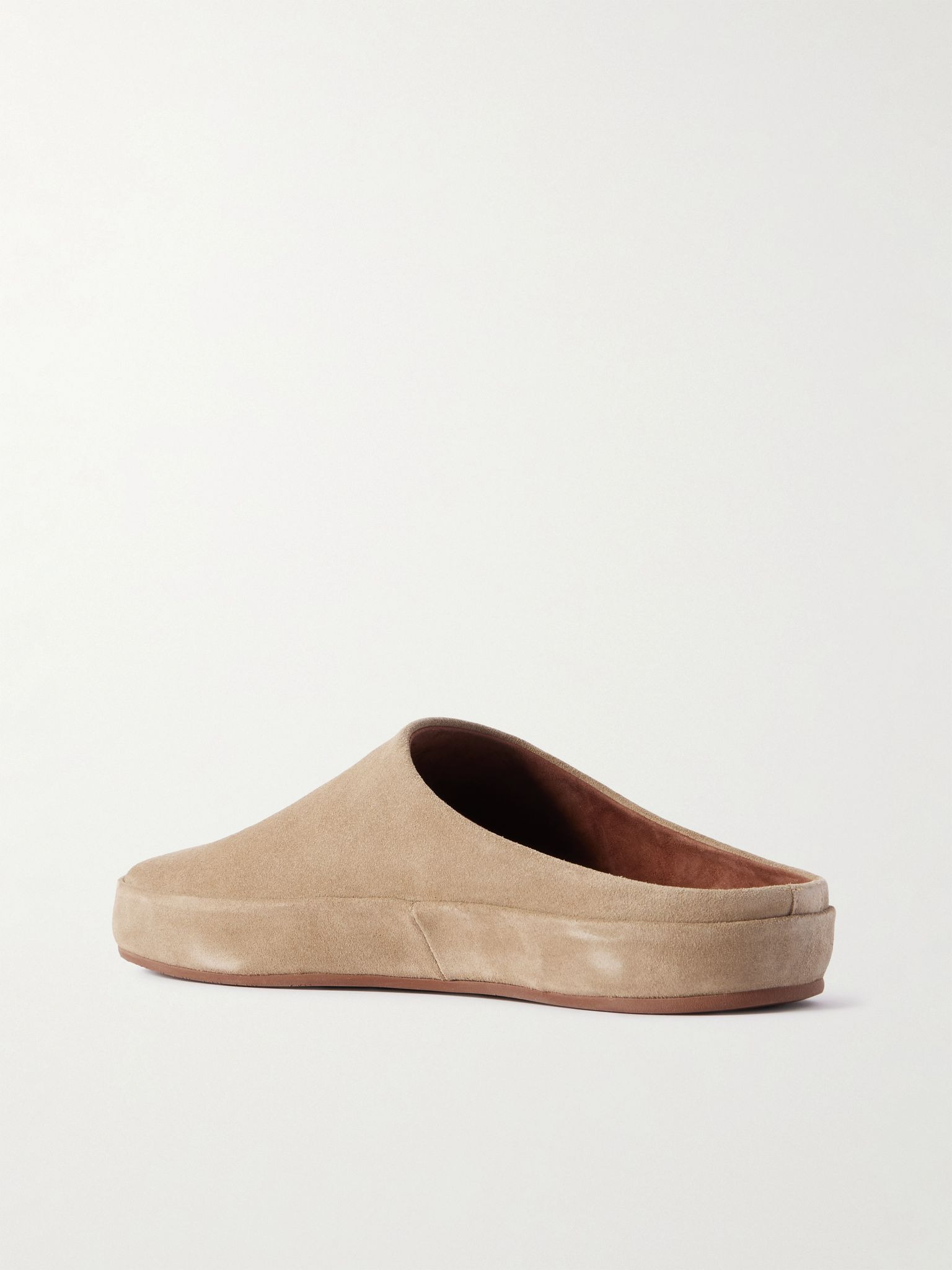 Tomori Suede Mules Brown - 4