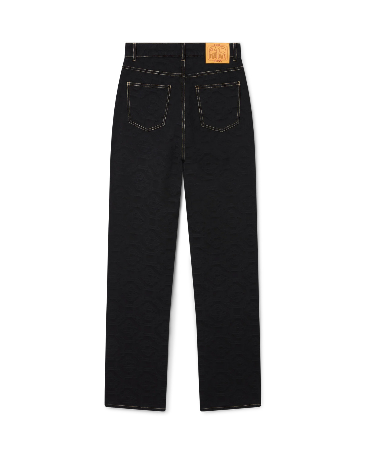 Jacquard Denim Jeans - 2