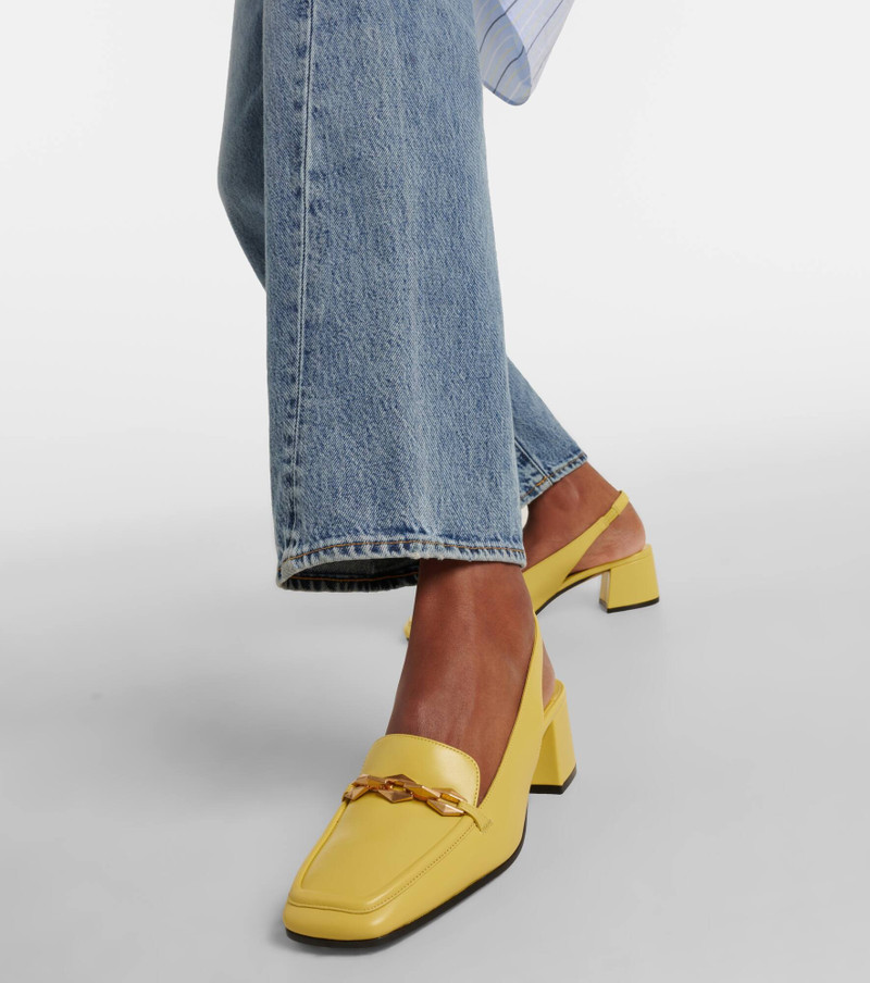 Diamond Tilda 45 leather slingback pumps 7
