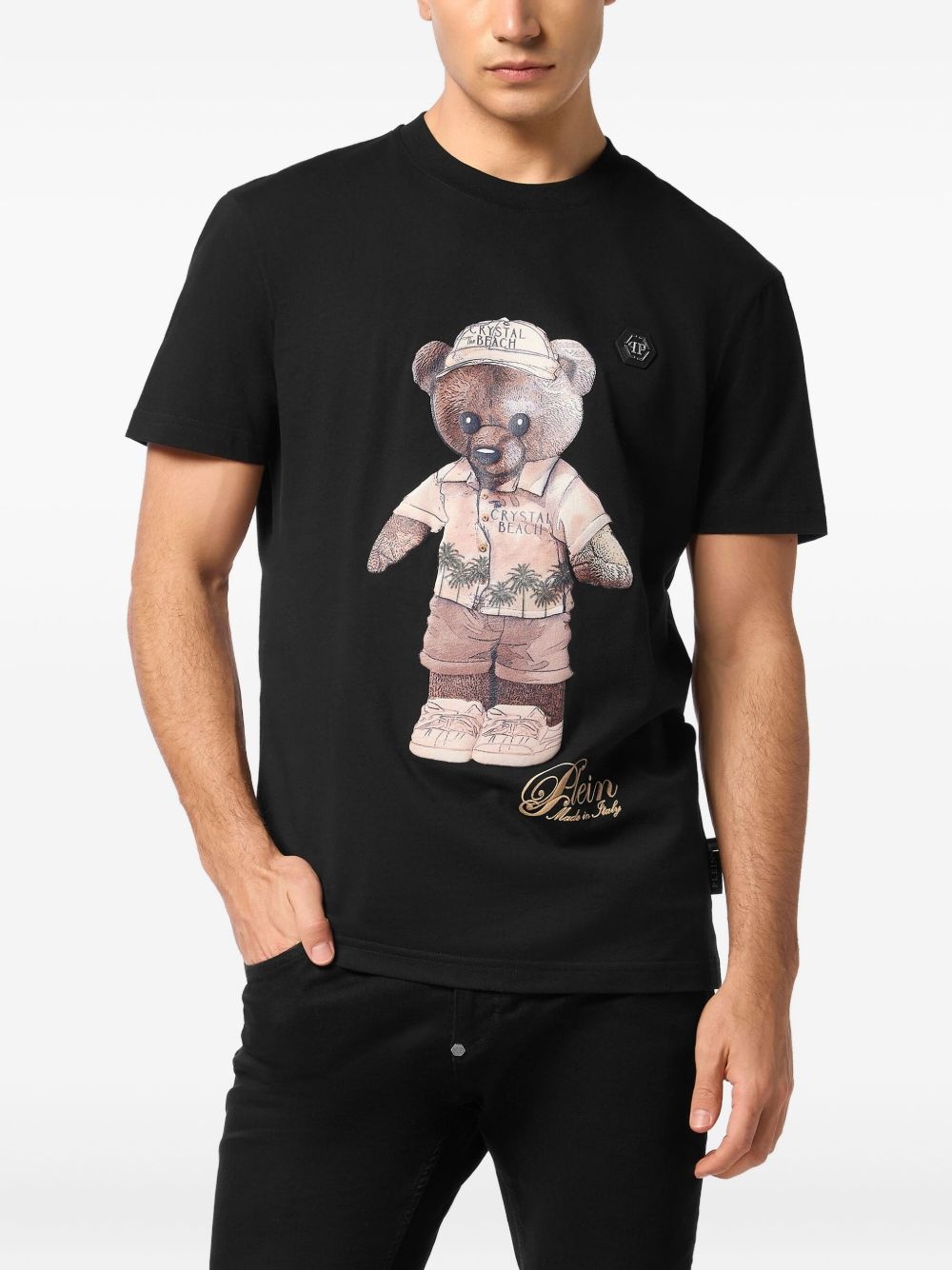 teddy bear-print T-shirt - 3
