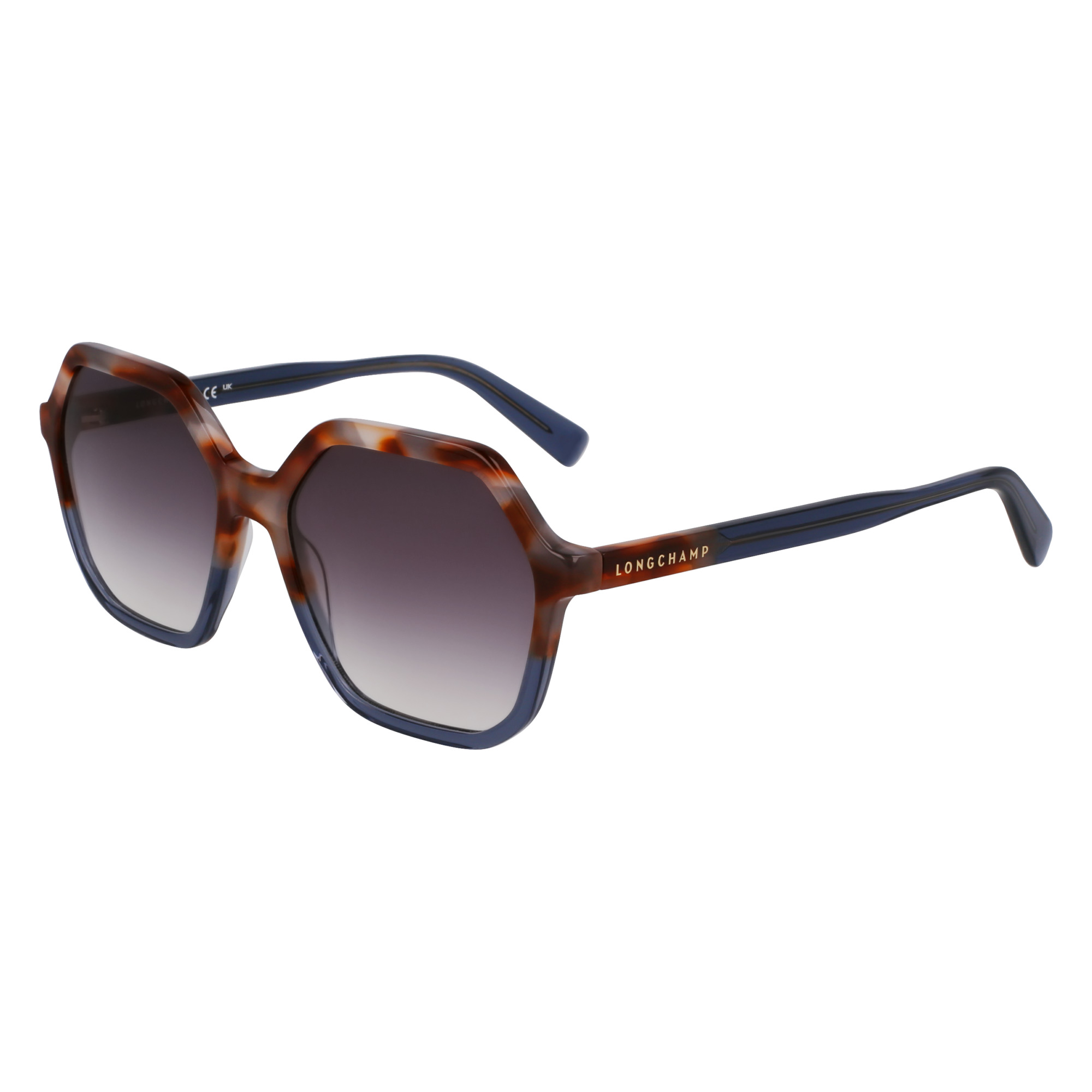 Sunglasses Havana Brown Grey/Azure - Acetate - 2