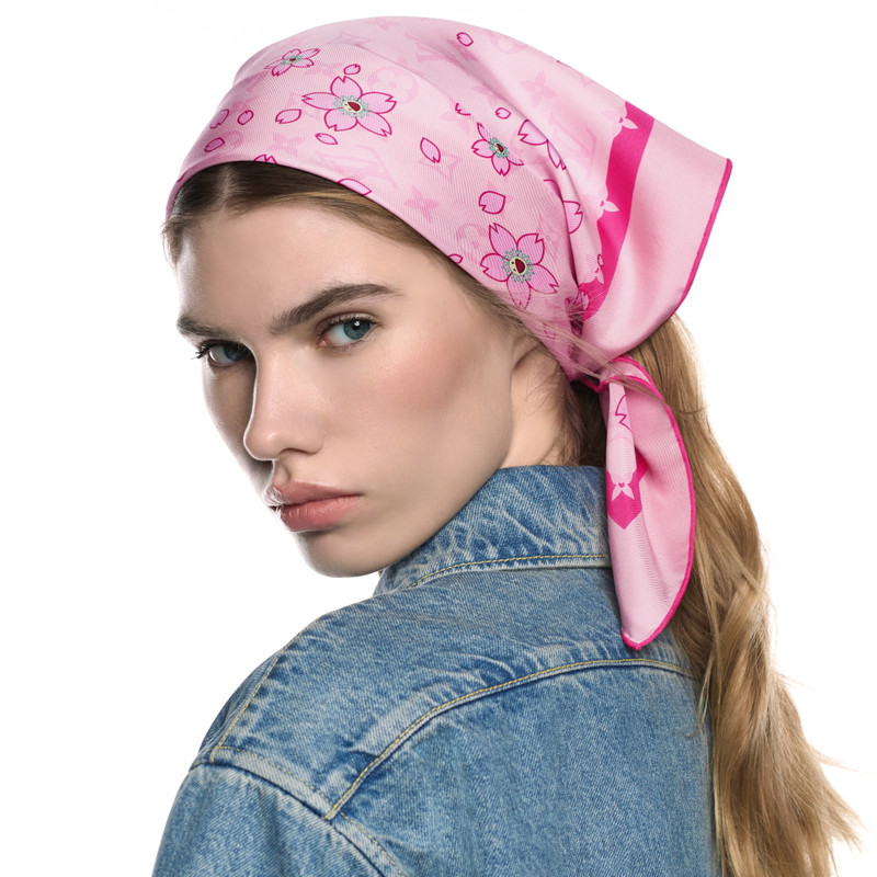 LV x TM Monogram Cherry Blossom Square 70 4