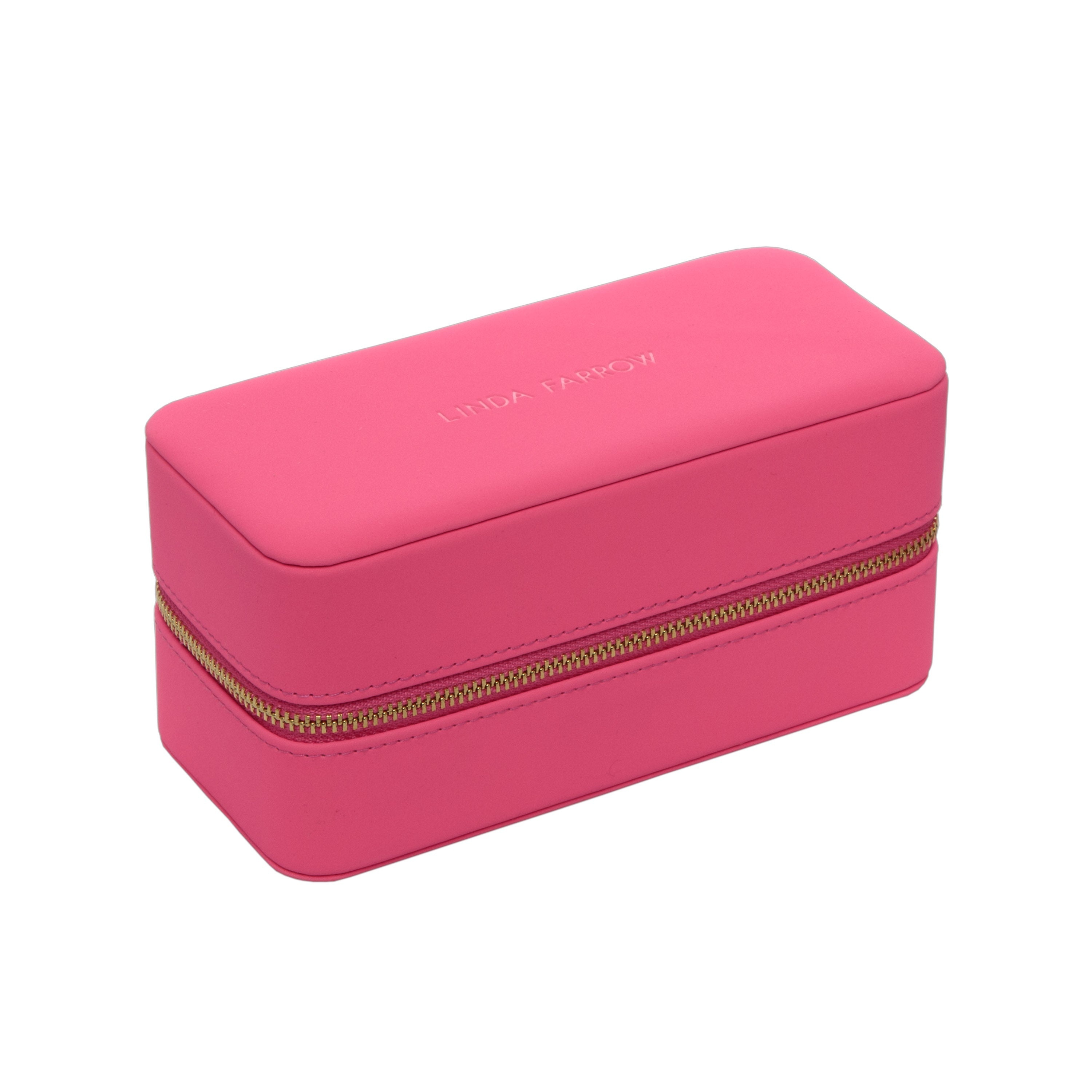ZIP TRAVEL CASE IN NEON PINK - 2