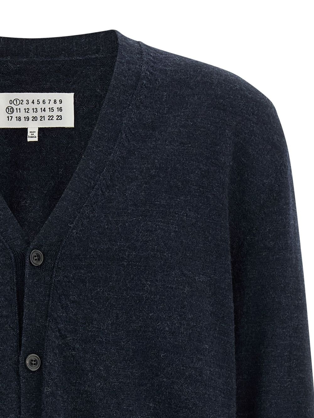 elbow-patch V-neck cardigan - 3