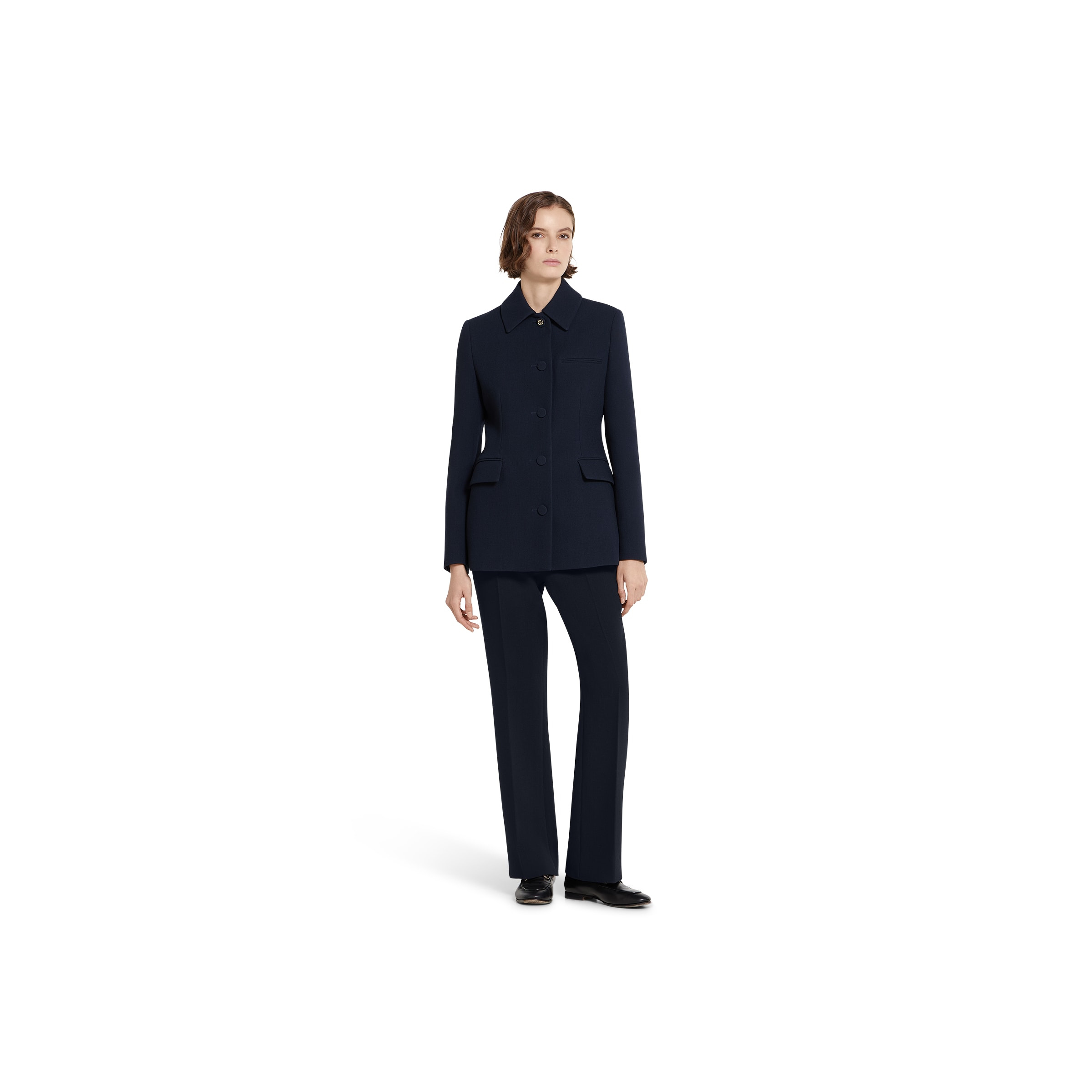 Light crêpe wool jacket - 2