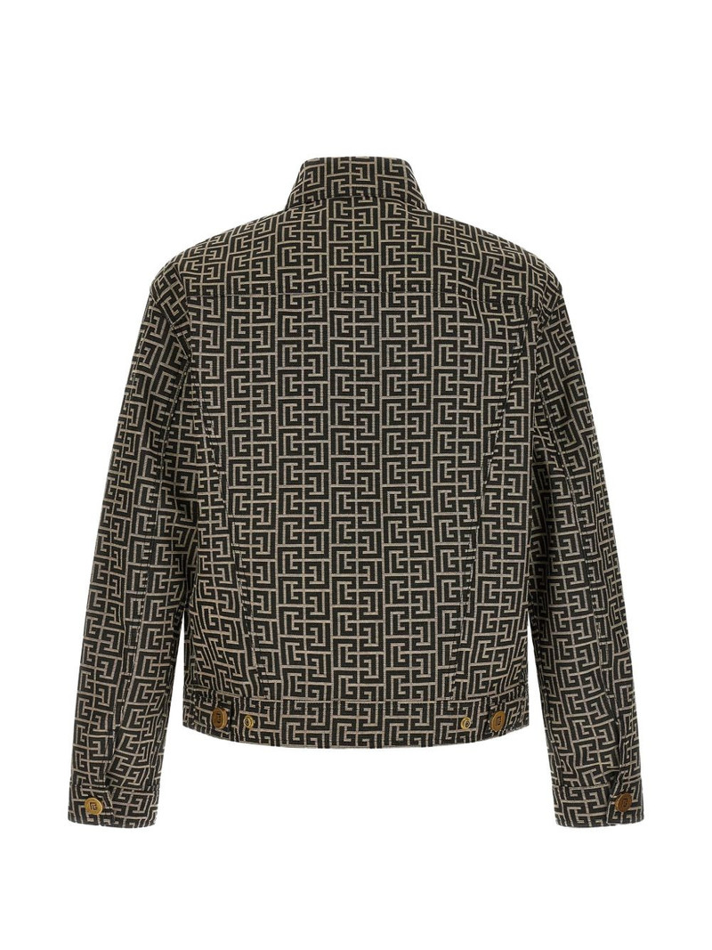 Balmain monogram jacquard jacket outlook