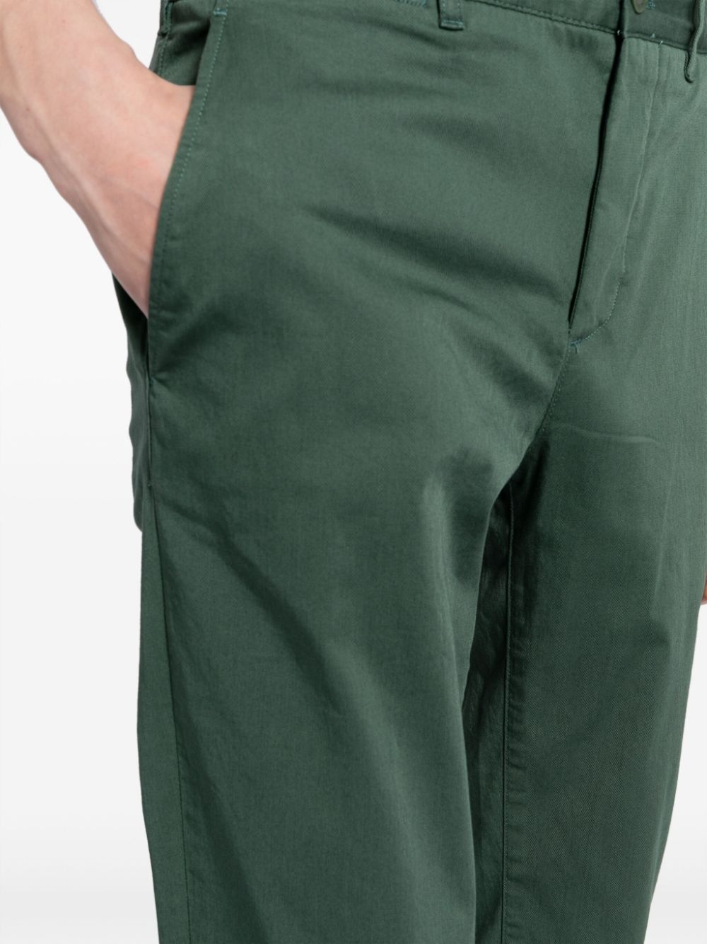 mid-rise slim-cut trousers - 5