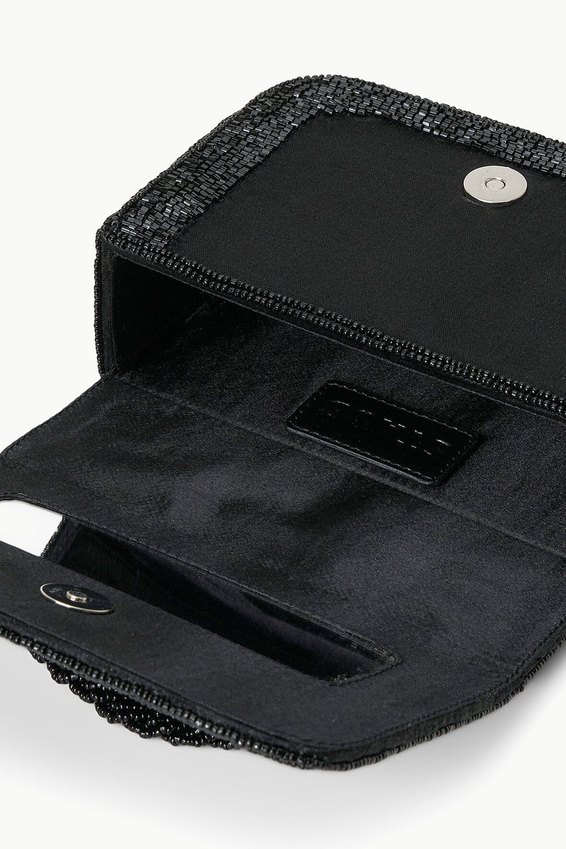 STAUD CARMEN BEADED BOX BAG BLACK 4