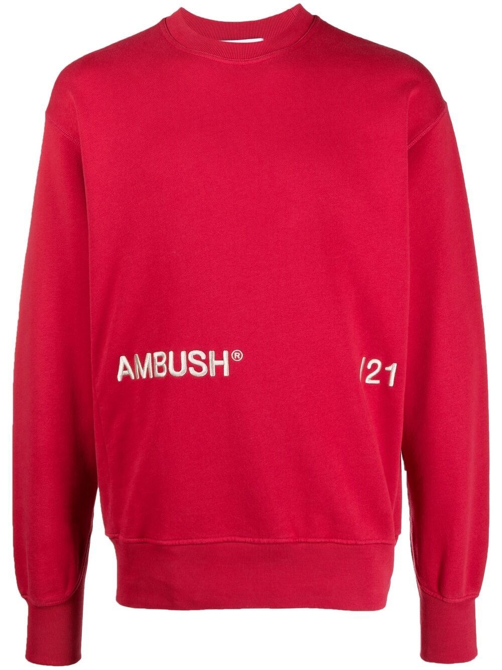 logo-embroidered cotton sweatshirt - 1