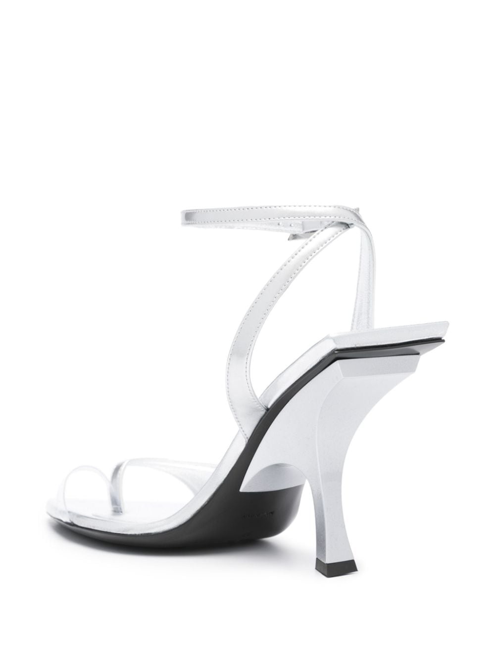GG 95mm metallic leather sandals - 3