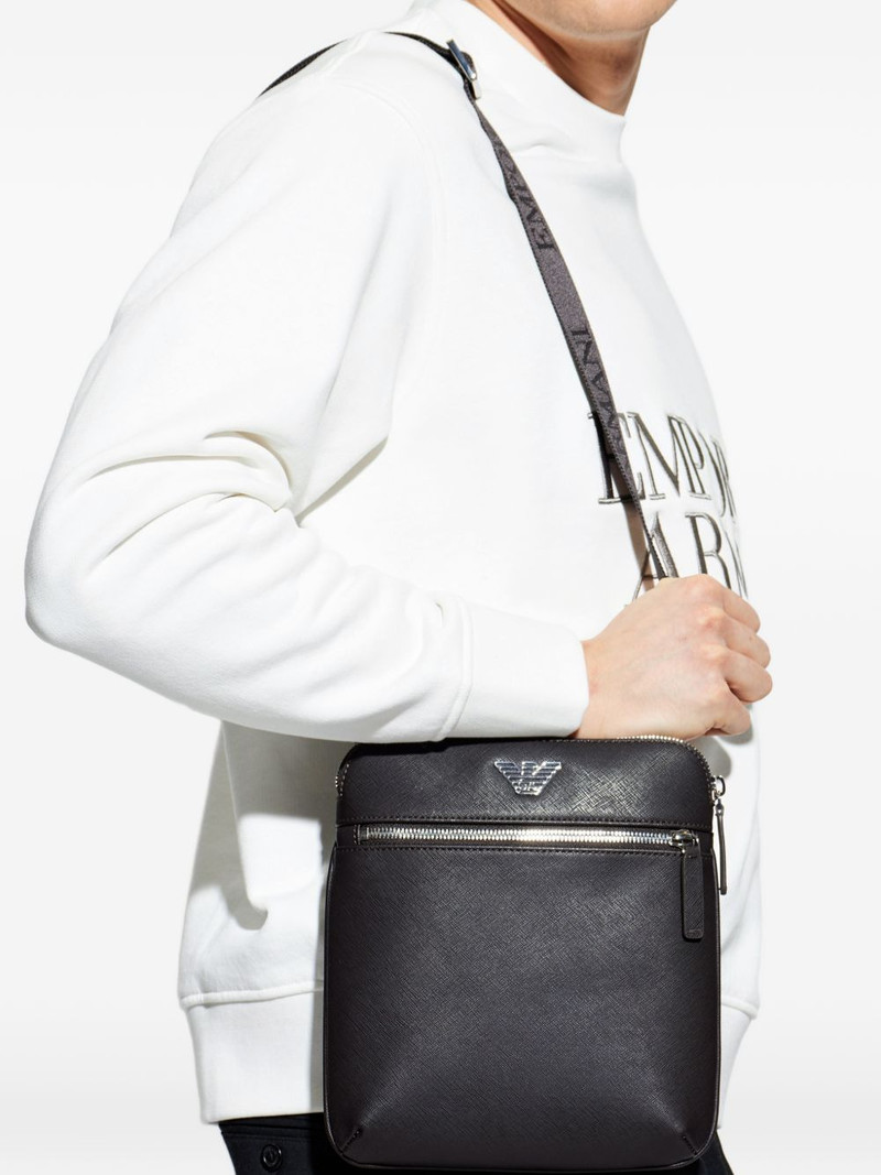 EMPORIO ARMANI logo zip shoulder bag outlook