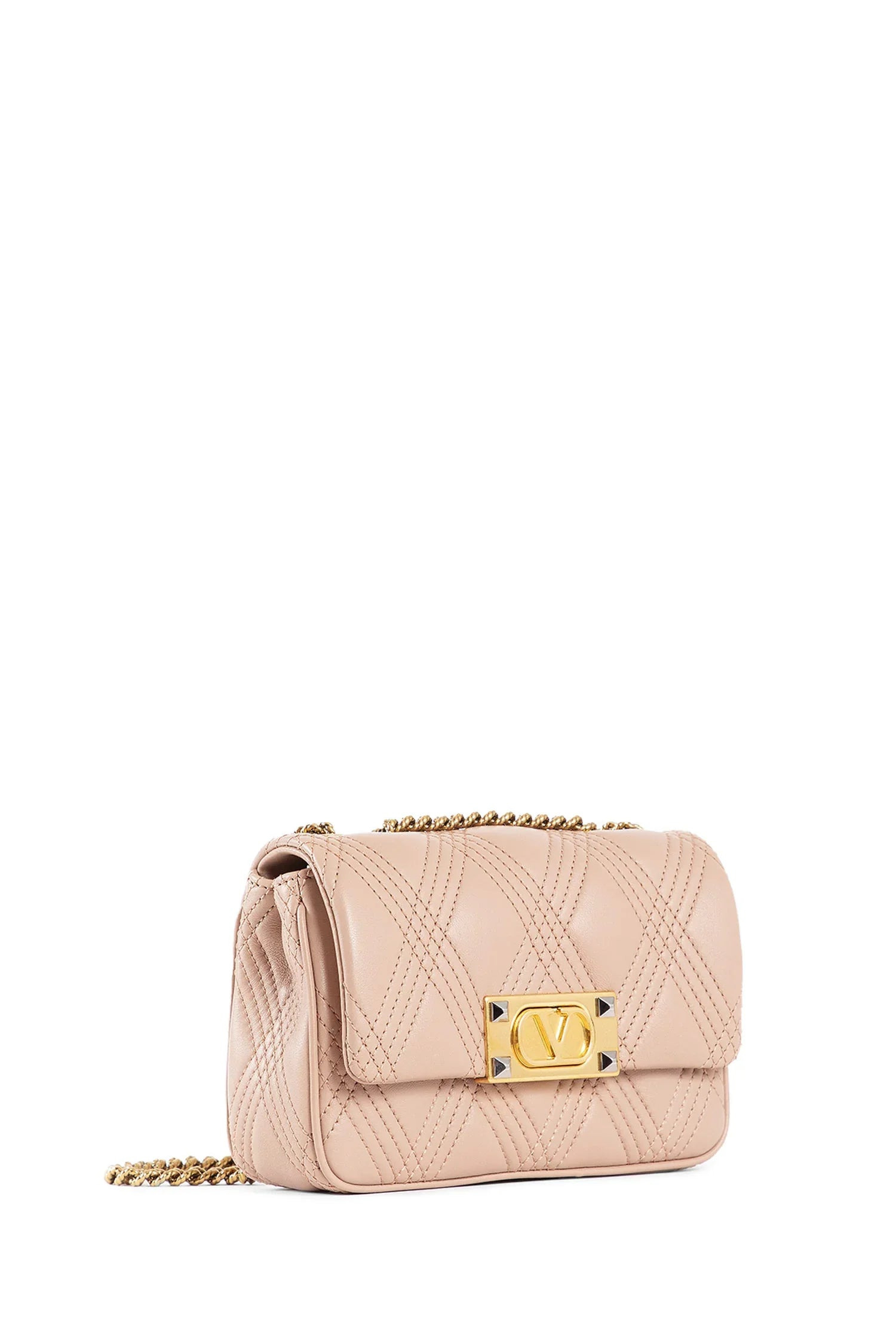Quiltie-67-Small-Shoulder-Bag-With-Chain-In-Nappa-Leather - 2