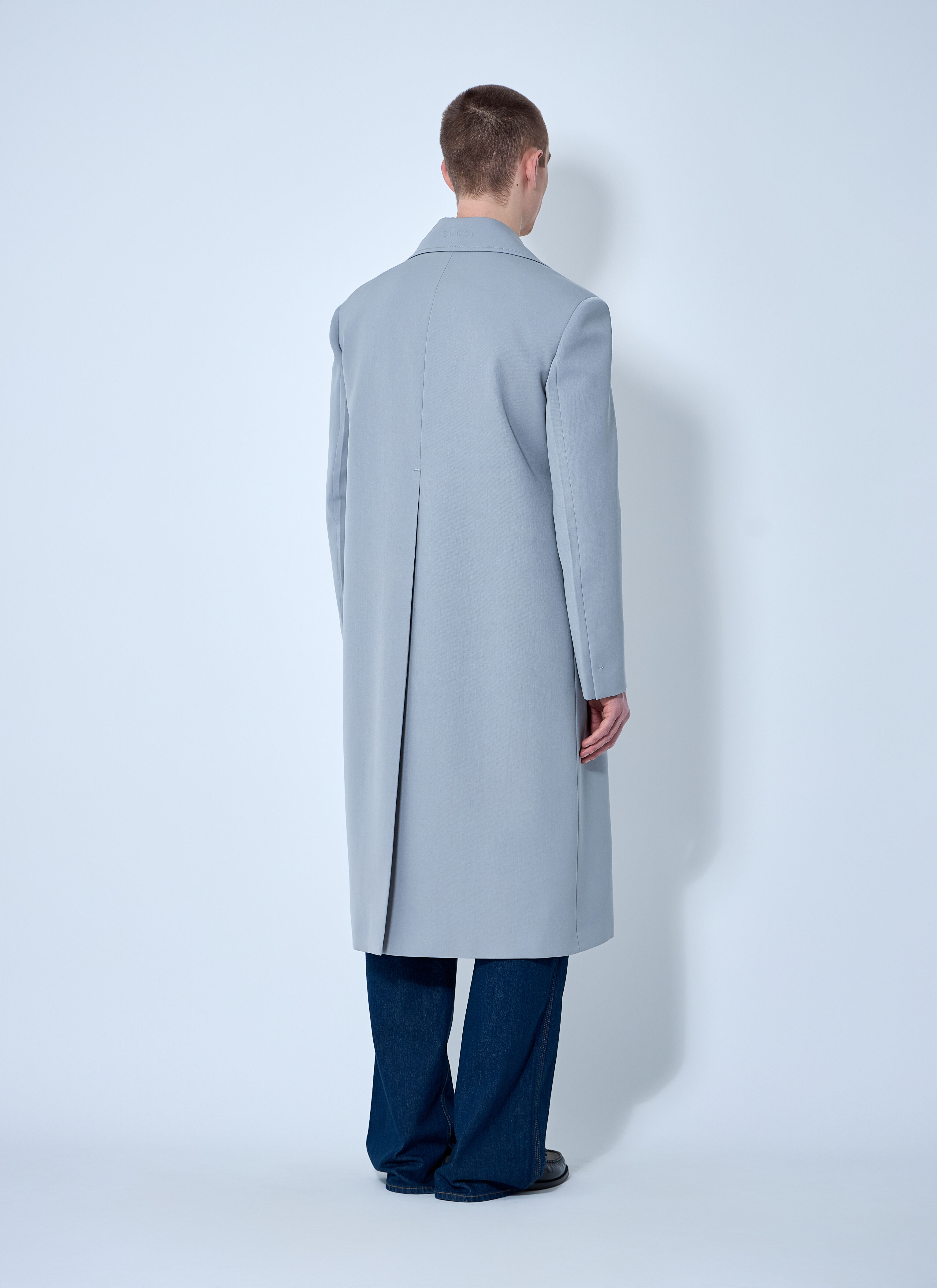 Single-Breasted Wool Coat - 4