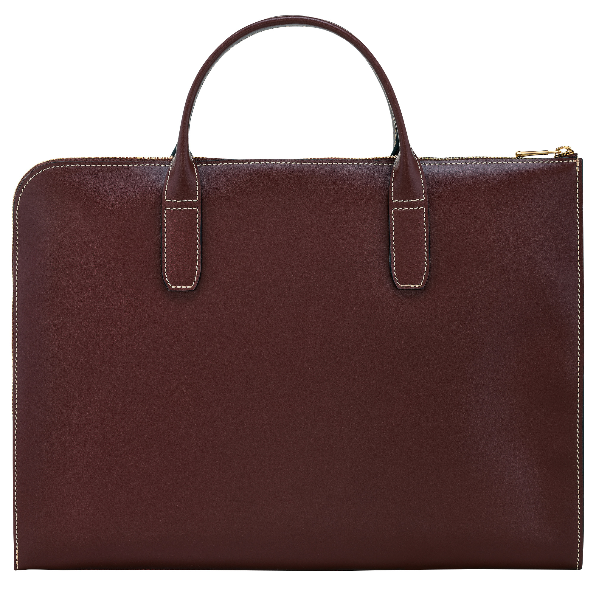 Le Foulonné Briefcase Plum - Leather - 4