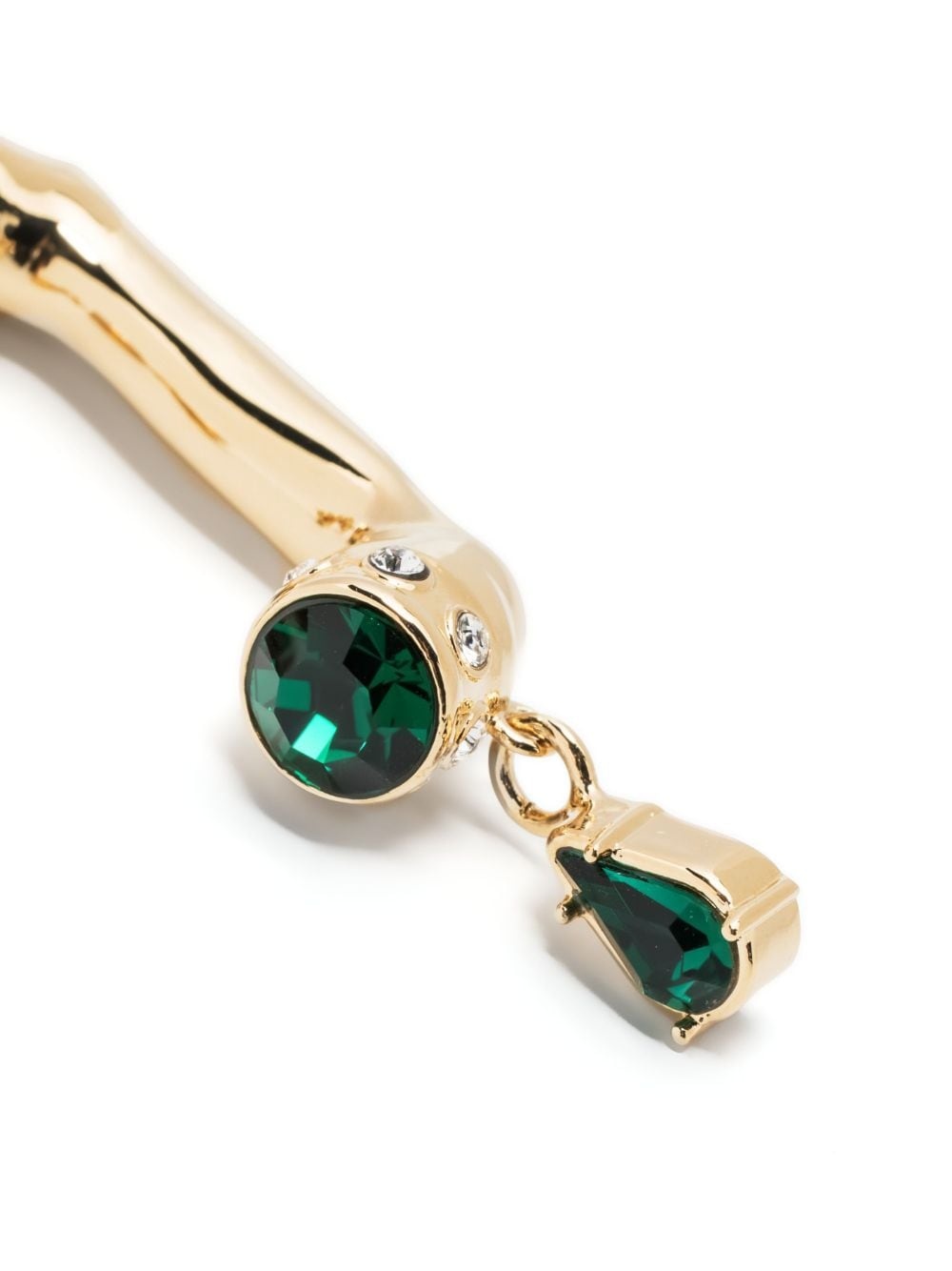 crystal-embellished drop earring - 3