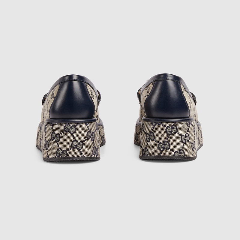 GUCCI Women's Horsebit wedge loafer outlook