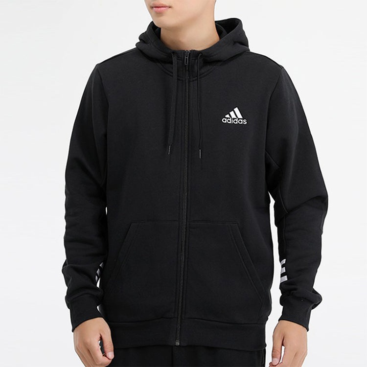 adidas Comfort Hooded Track Jacket Men Black GD5458 - 3