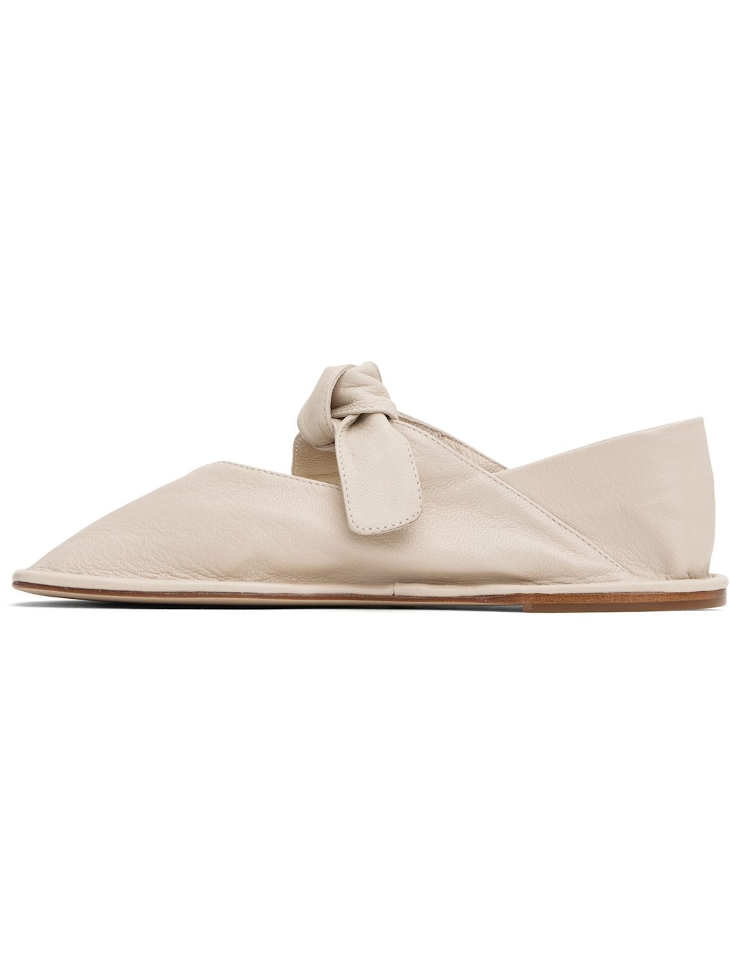 Off-White Llasada Supple Shiny Ballerina Flats - 3