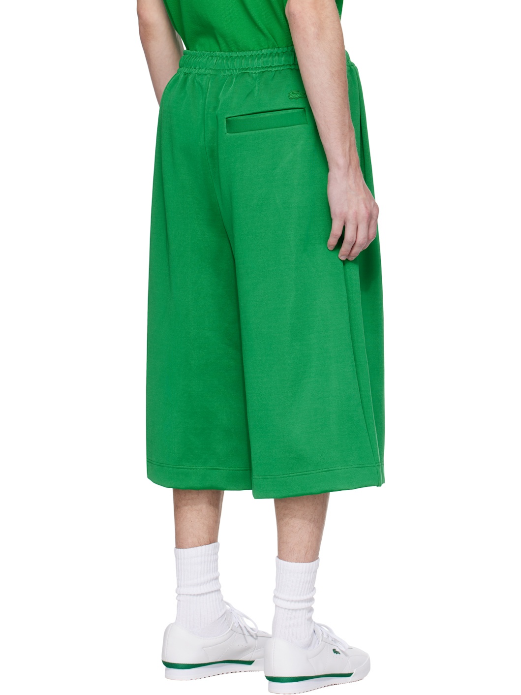 Green Runway Oversized Bermuda Shorts - 3