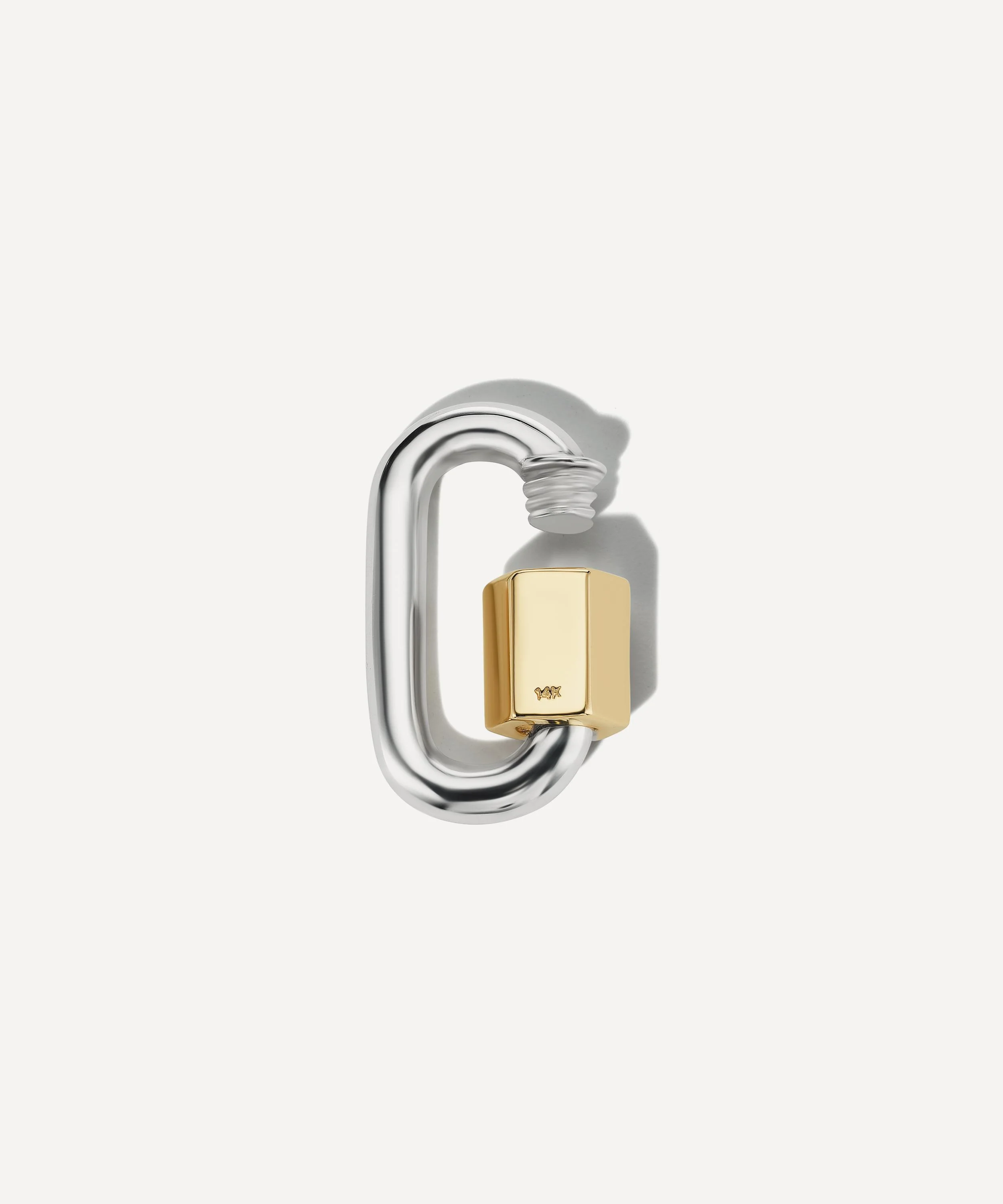 Silver Rolo Chain and Chubby Babylock Necklace - 1