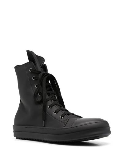 Rick Owens DRKSHDW Ramones rubber hi-top sneakers outlook