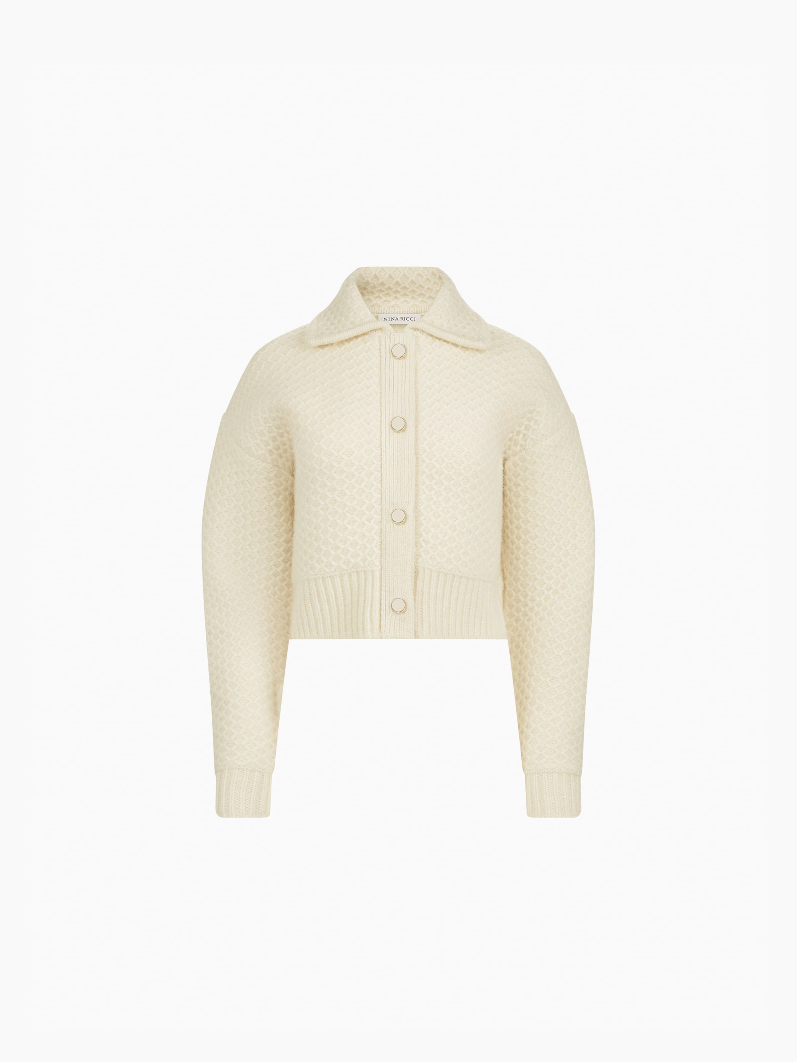 Textured Wool Cardigan - 5