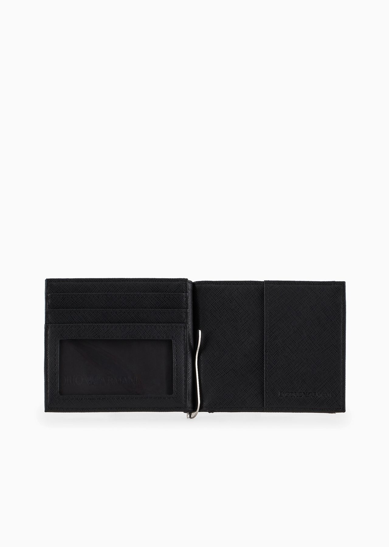 ASV regenerated Saffiano leather compact wallet with eagle plate - 3