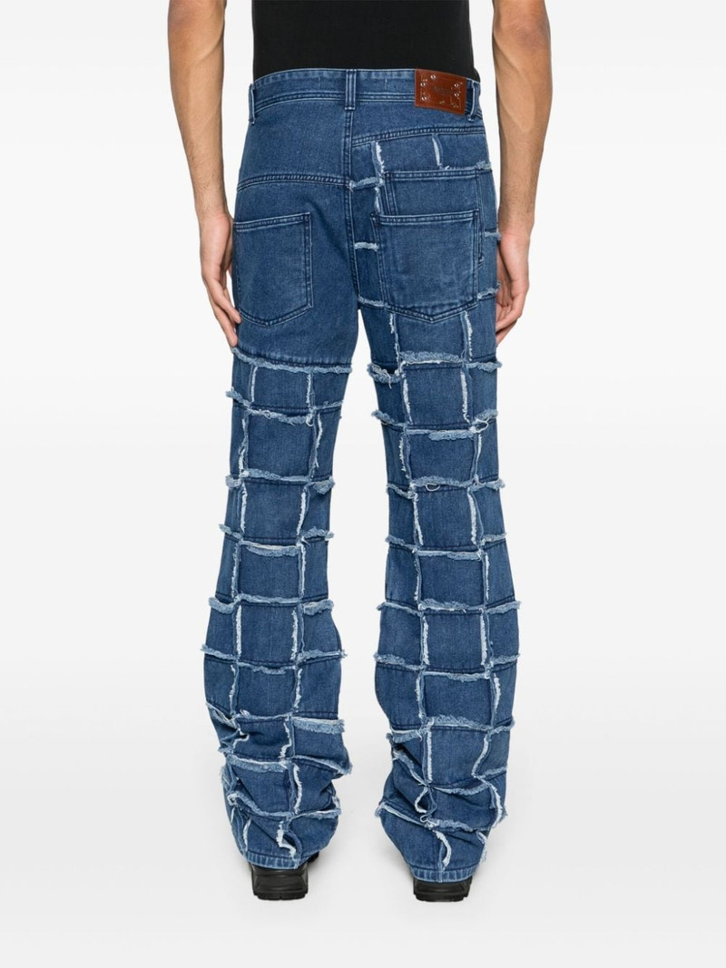 New Patchwork mid-rise wide-leg jeans 4