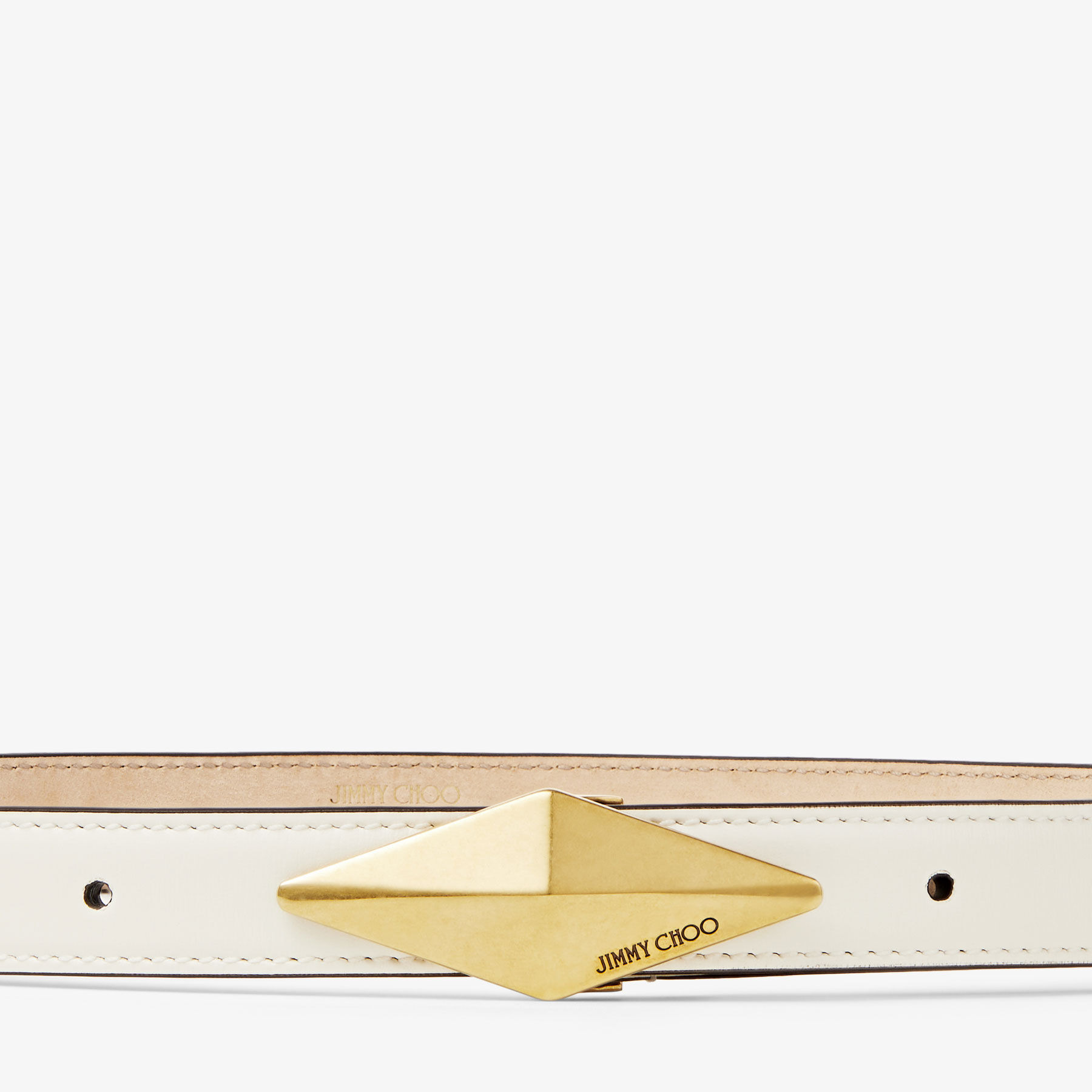 Diamond Clasp Belt
Latte Leather Clasp Belt - 3