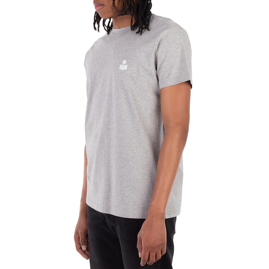 Isabel Marant Men's Ecru/Grey Zafferh Tee-Shirt - 2