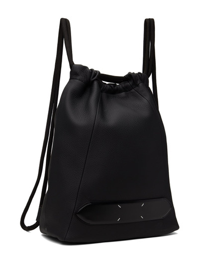 Maison Margiela Black Soft 5AC Drawstring Backpack outlook