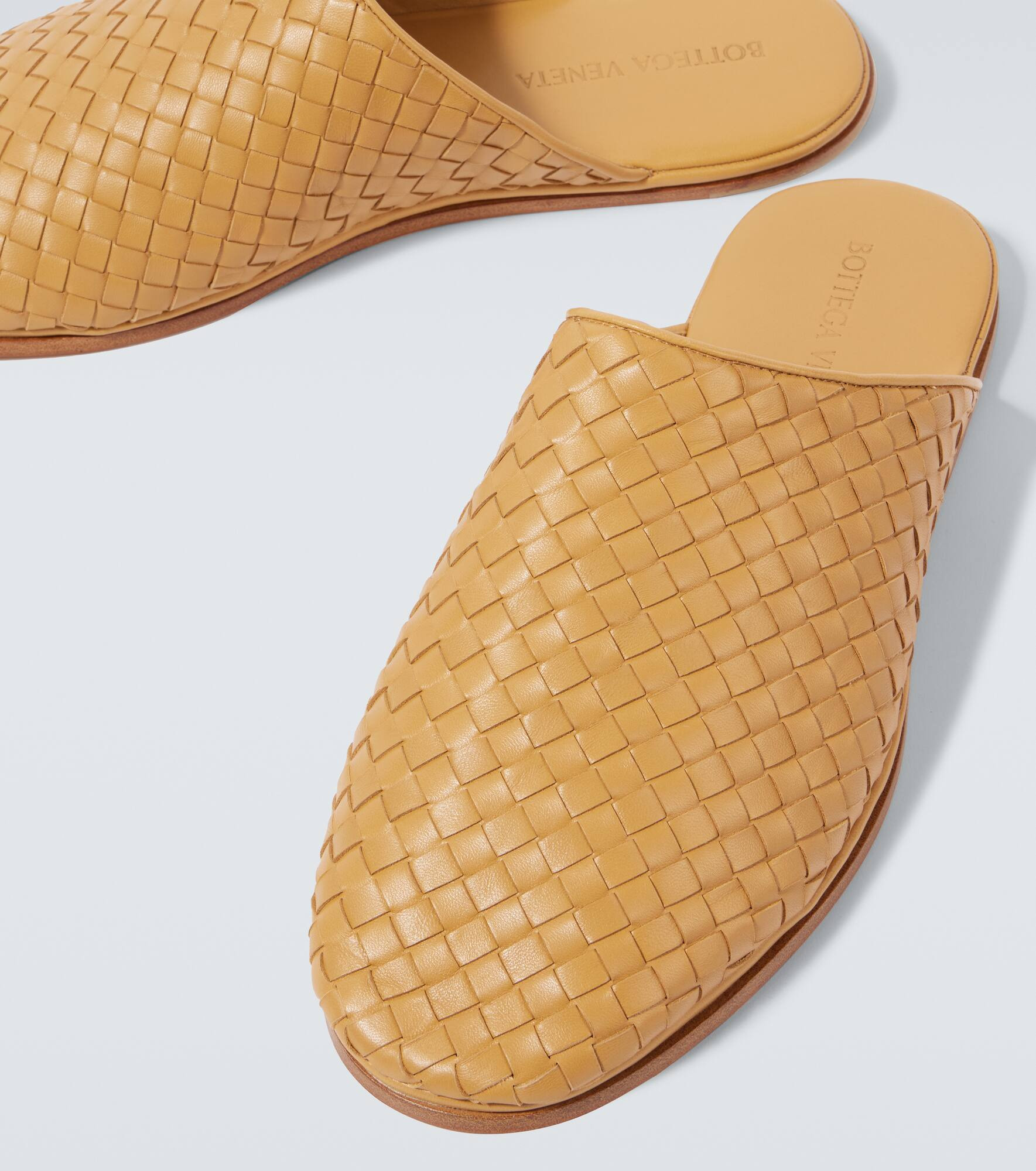 Sunday Intrecciato leather mules - 3