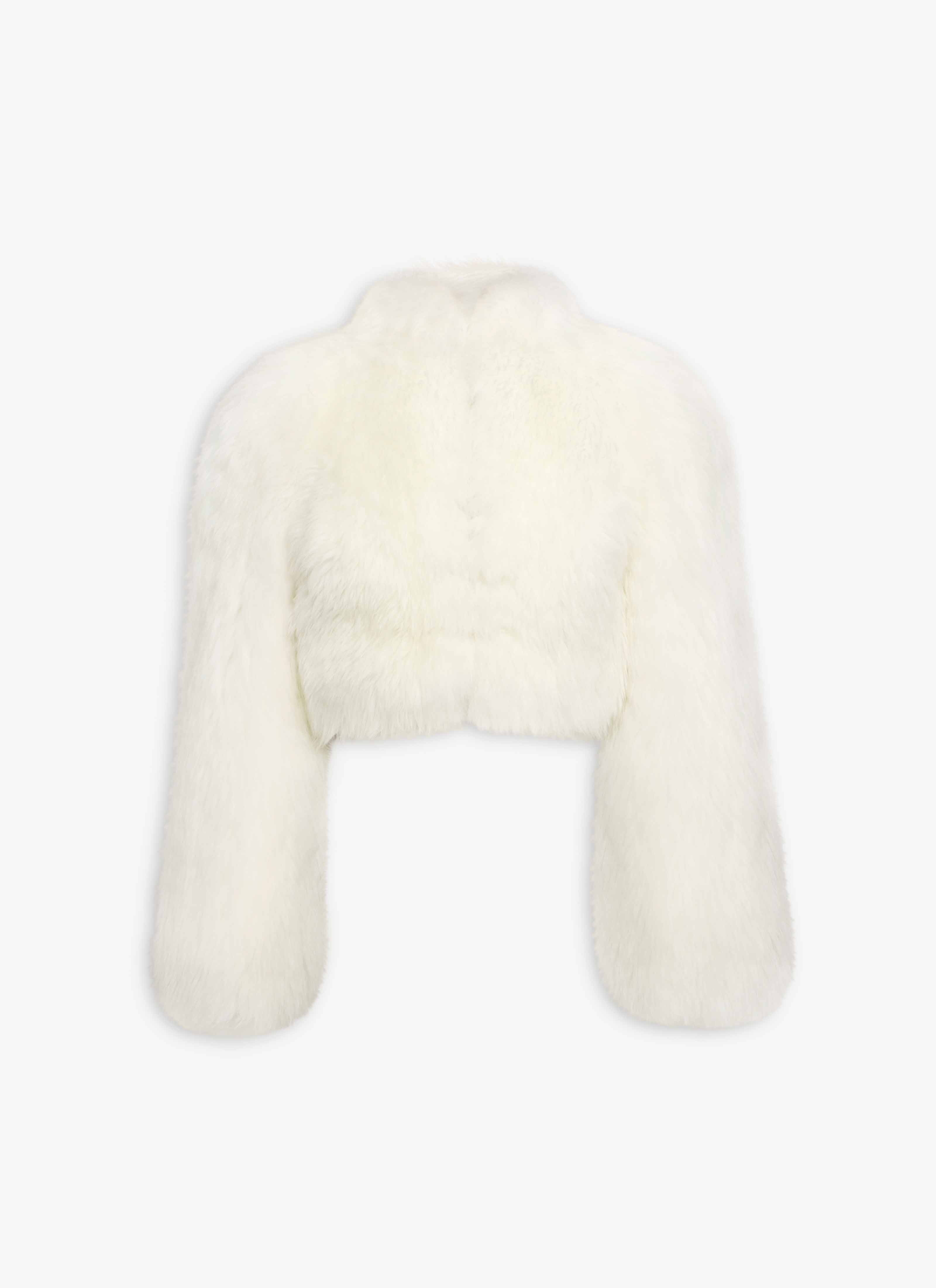 LAMBSKIN SHEARLING CROPPED JACKET - 1