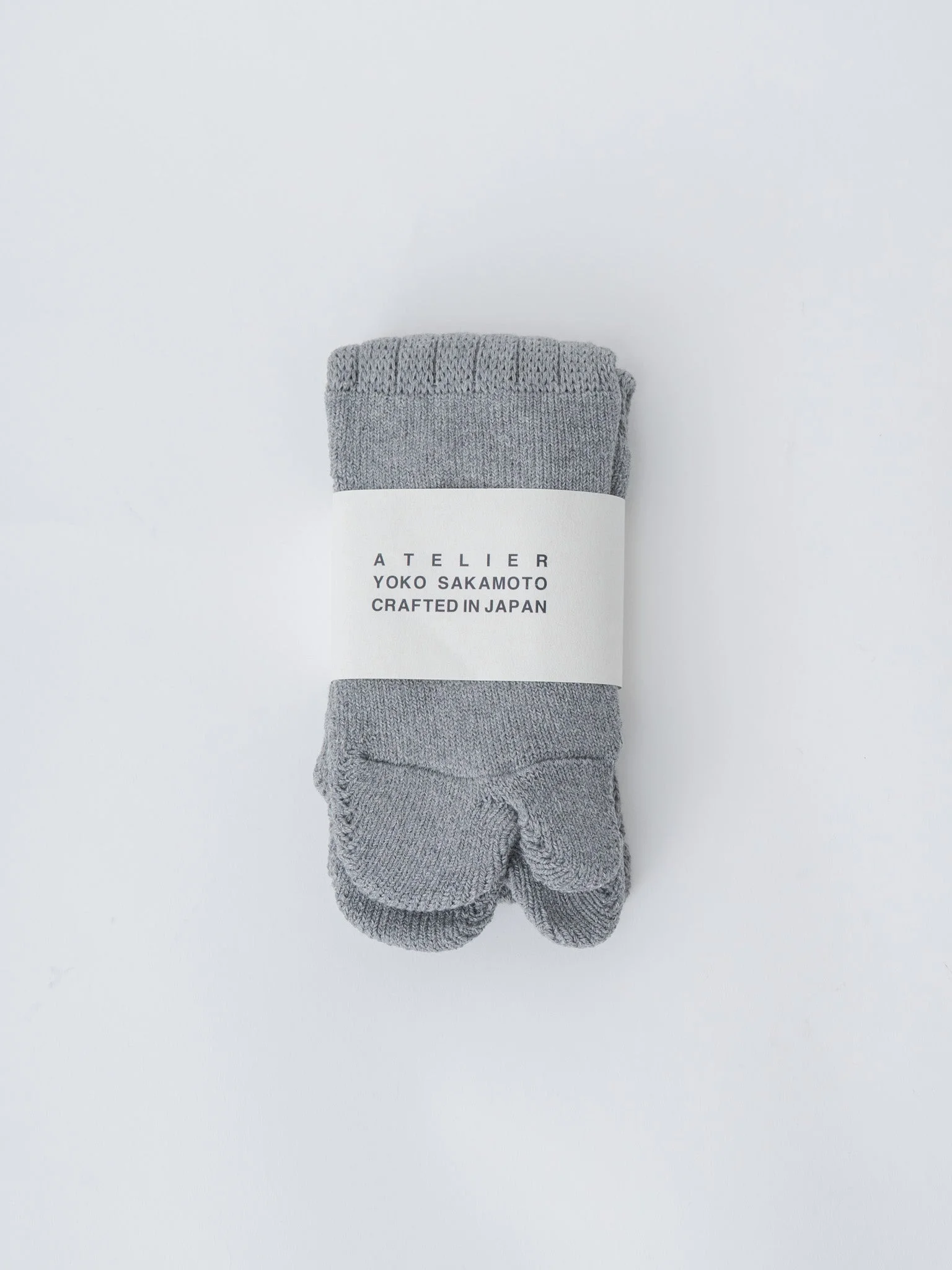 Tabi Pile Socks Cotton - Black, Heather Gray - 1