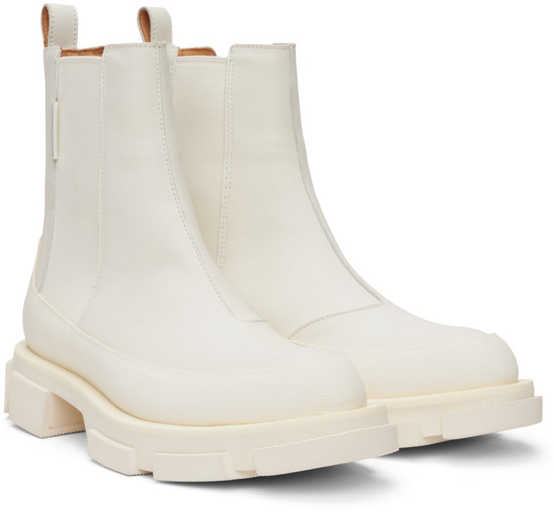 White Gao Chelsea Boots 4