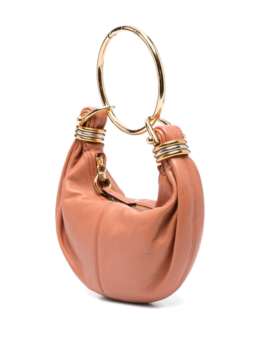 mini Bracelet leather tote bag - 3