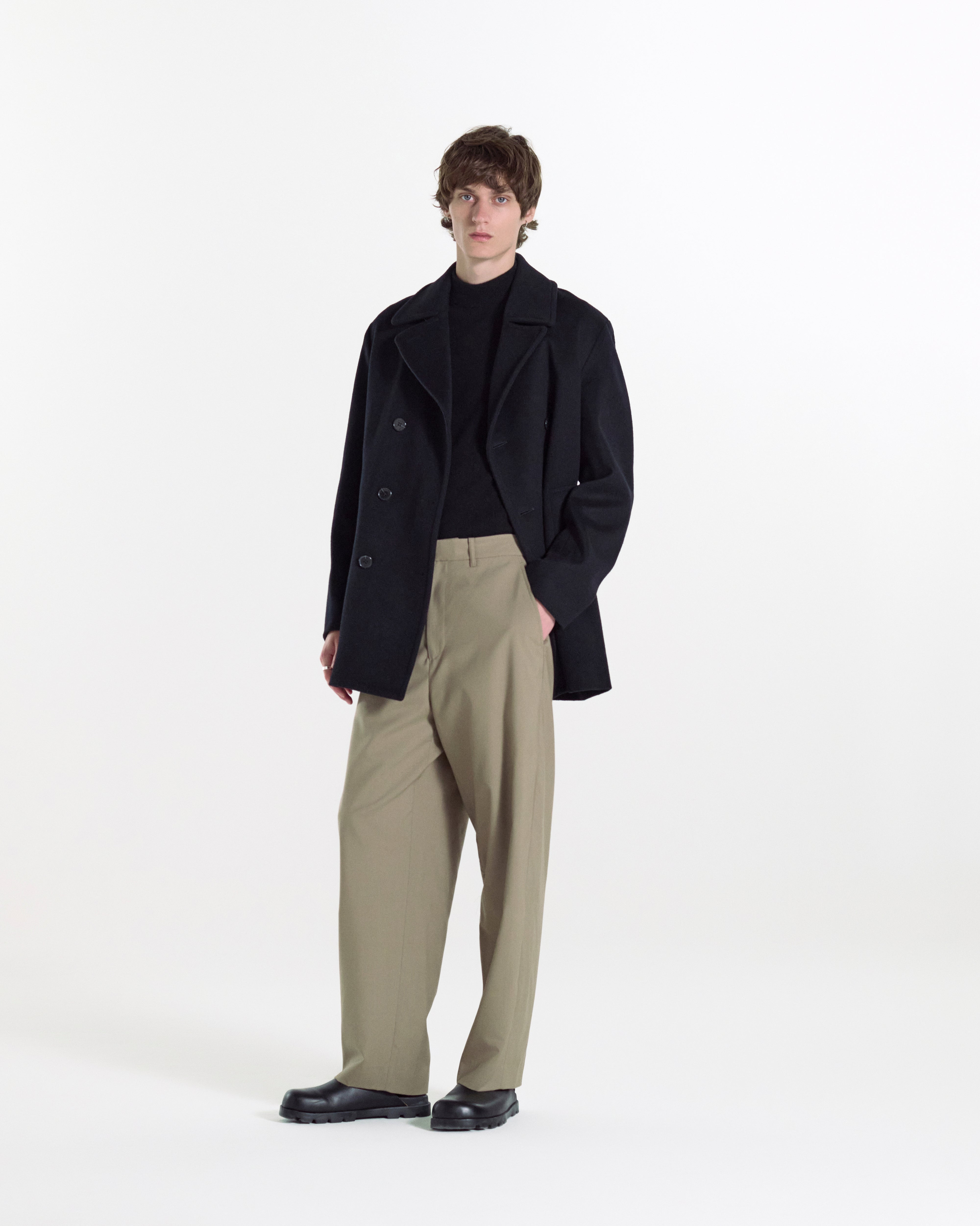 Dalton Wool Peacoat - 3