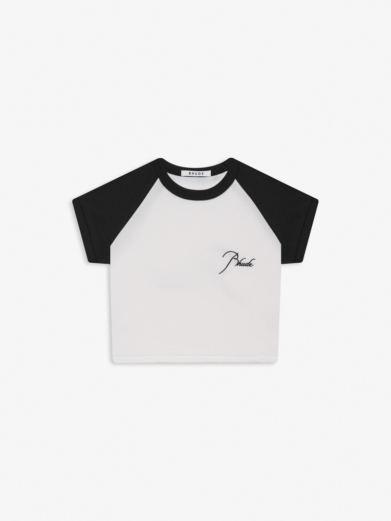 RHUDE SCRIPT LOGO BABY TEE 1