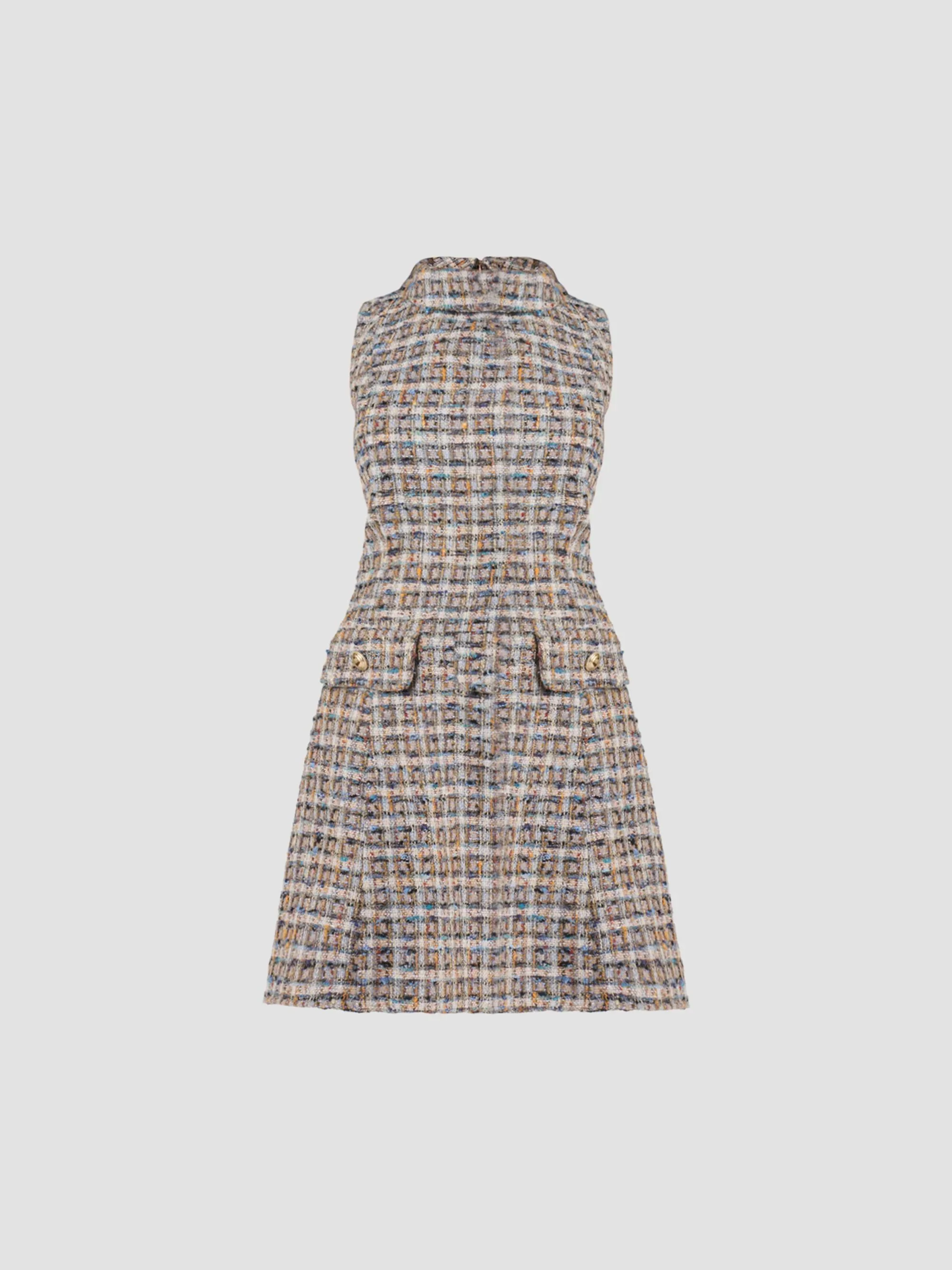 Women's Charlotte Tweed Mini Dress - Multi - 1