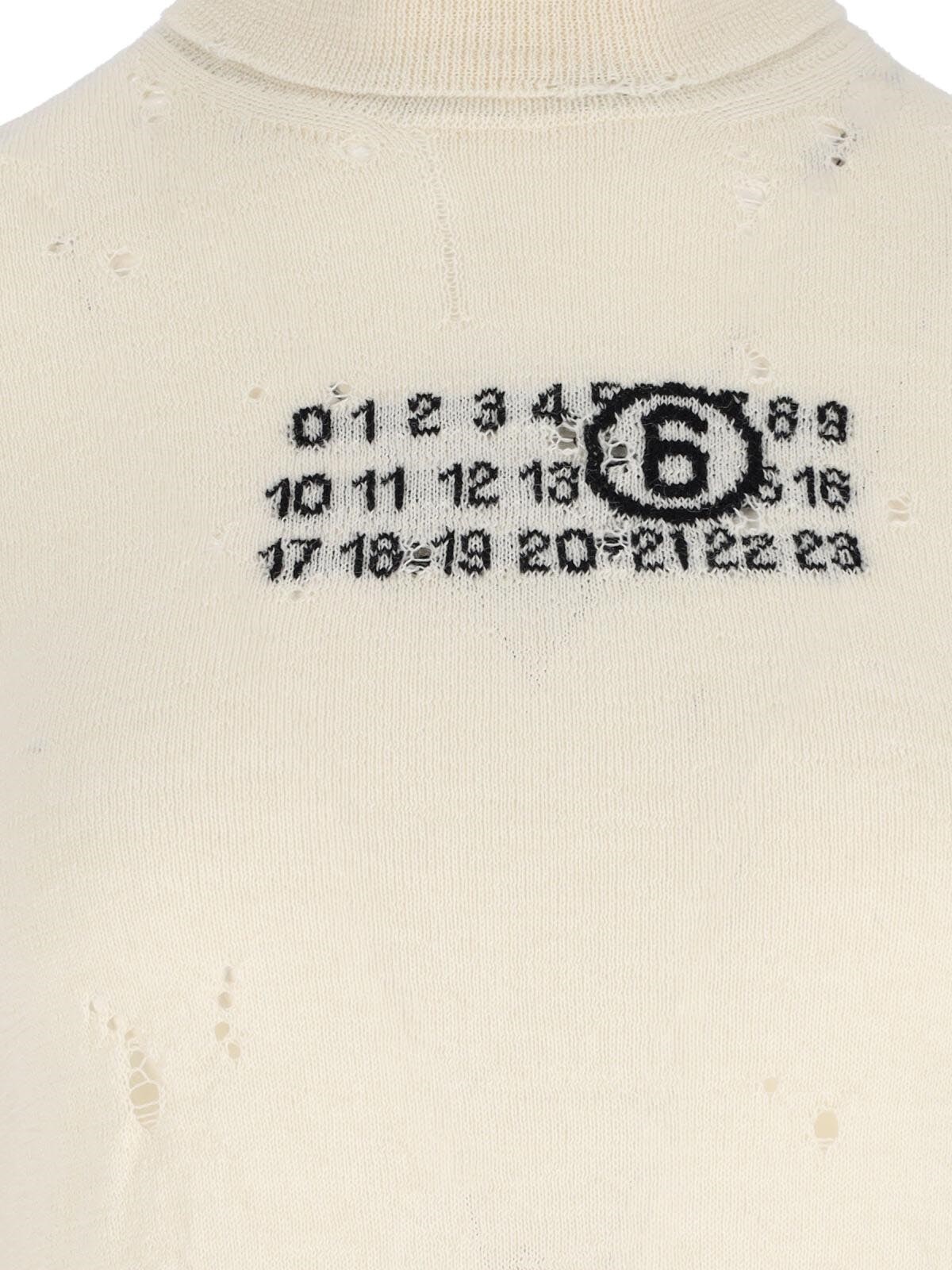 VIRGIN WOOL SWEATER 'NUMERIC' - 3