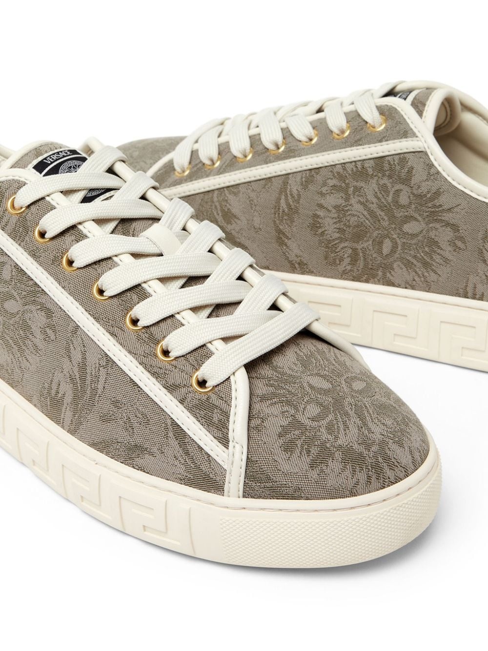 Barocco Greca low-top sneakers - 4