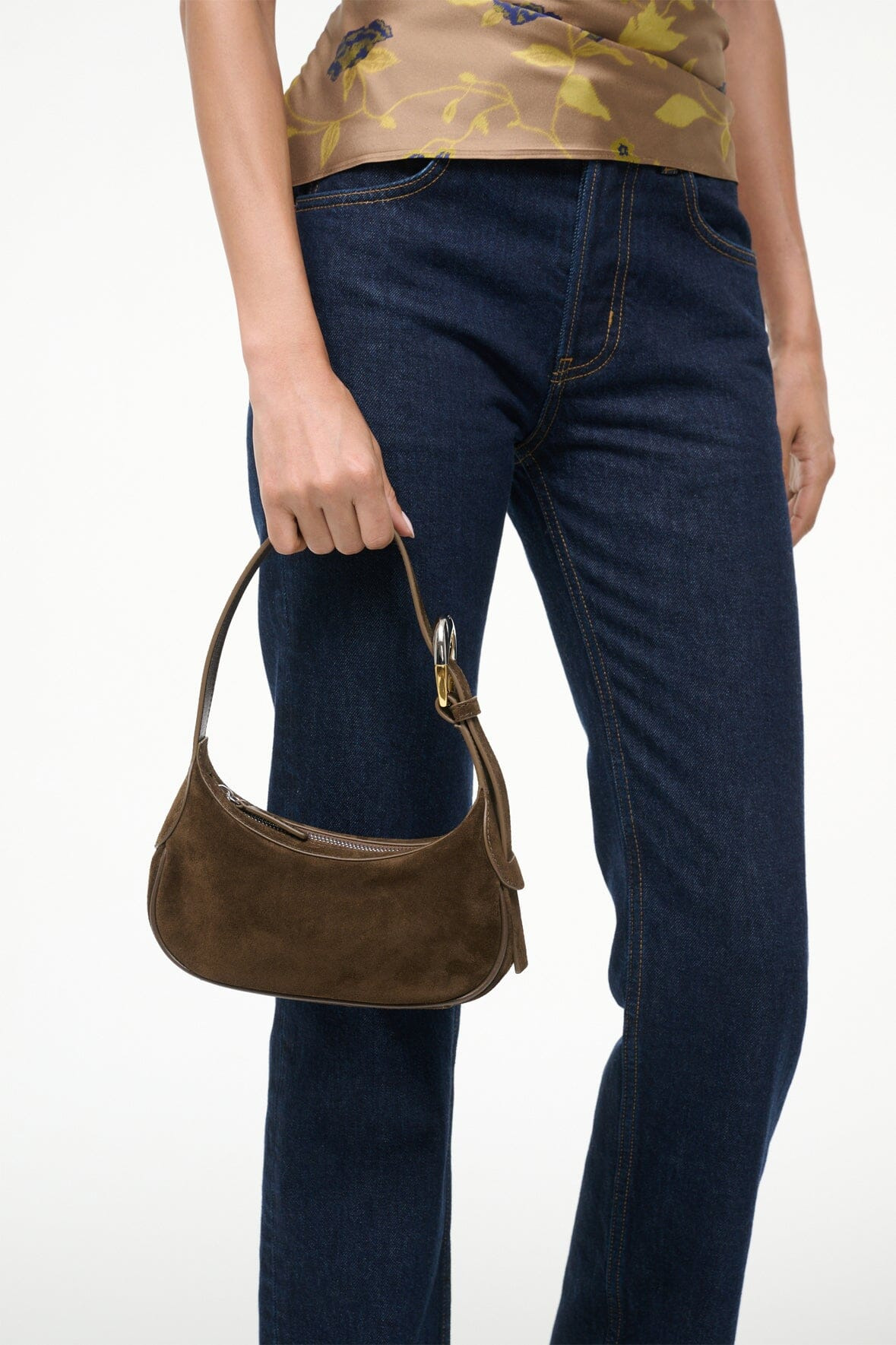 STAUD OWEN BAG TRUFFLE SUEDE - 4