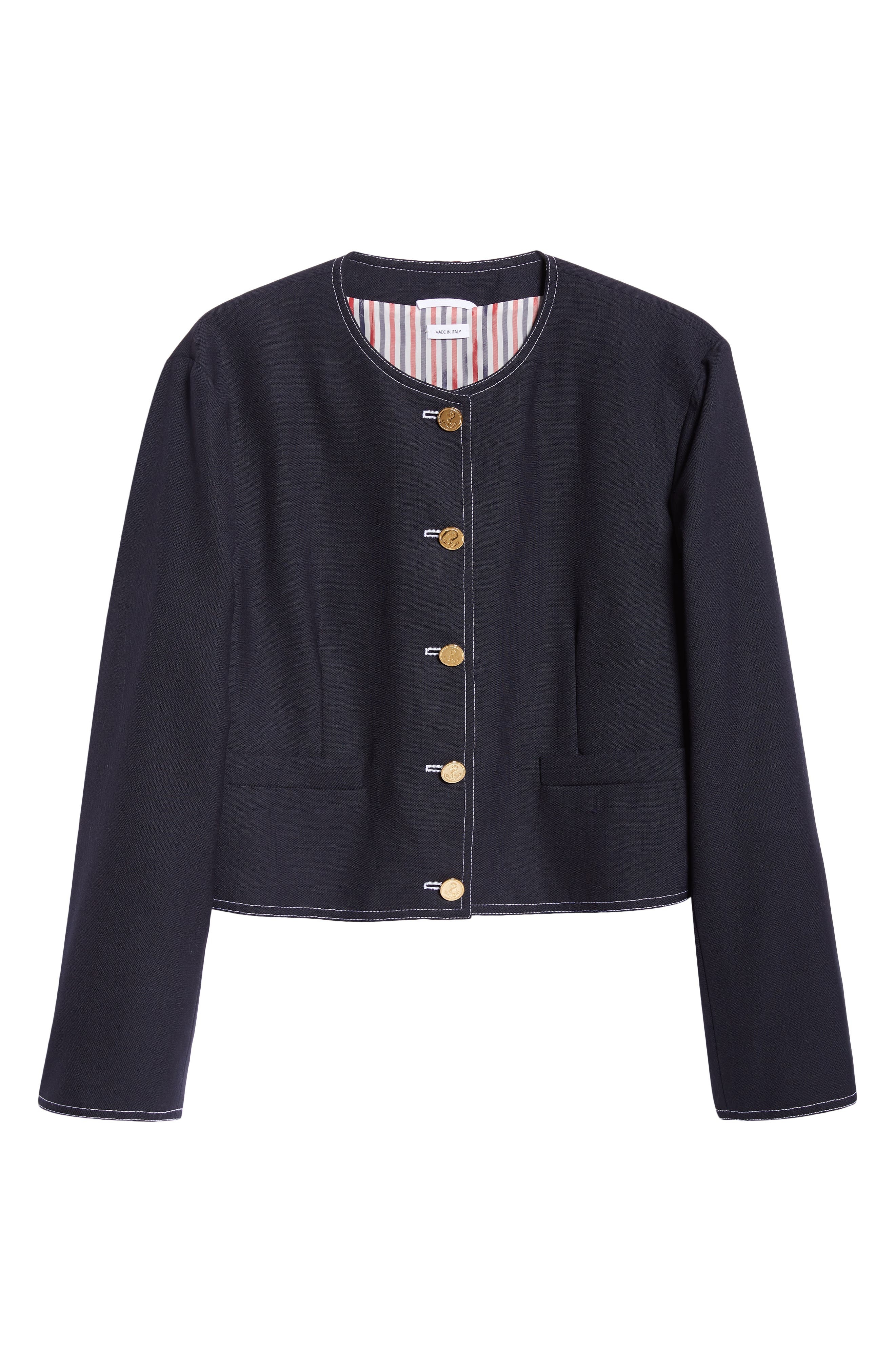Boxy Crop Wool Jacket - 7
