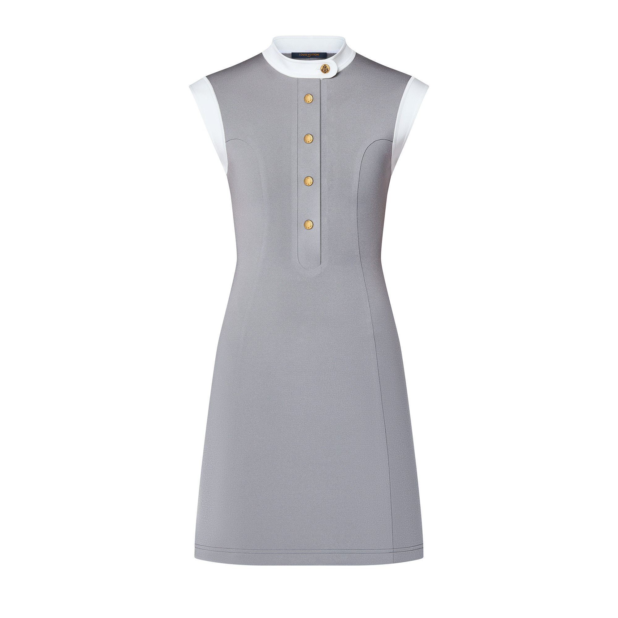 Technical Jersey Color-Block Dress - 1