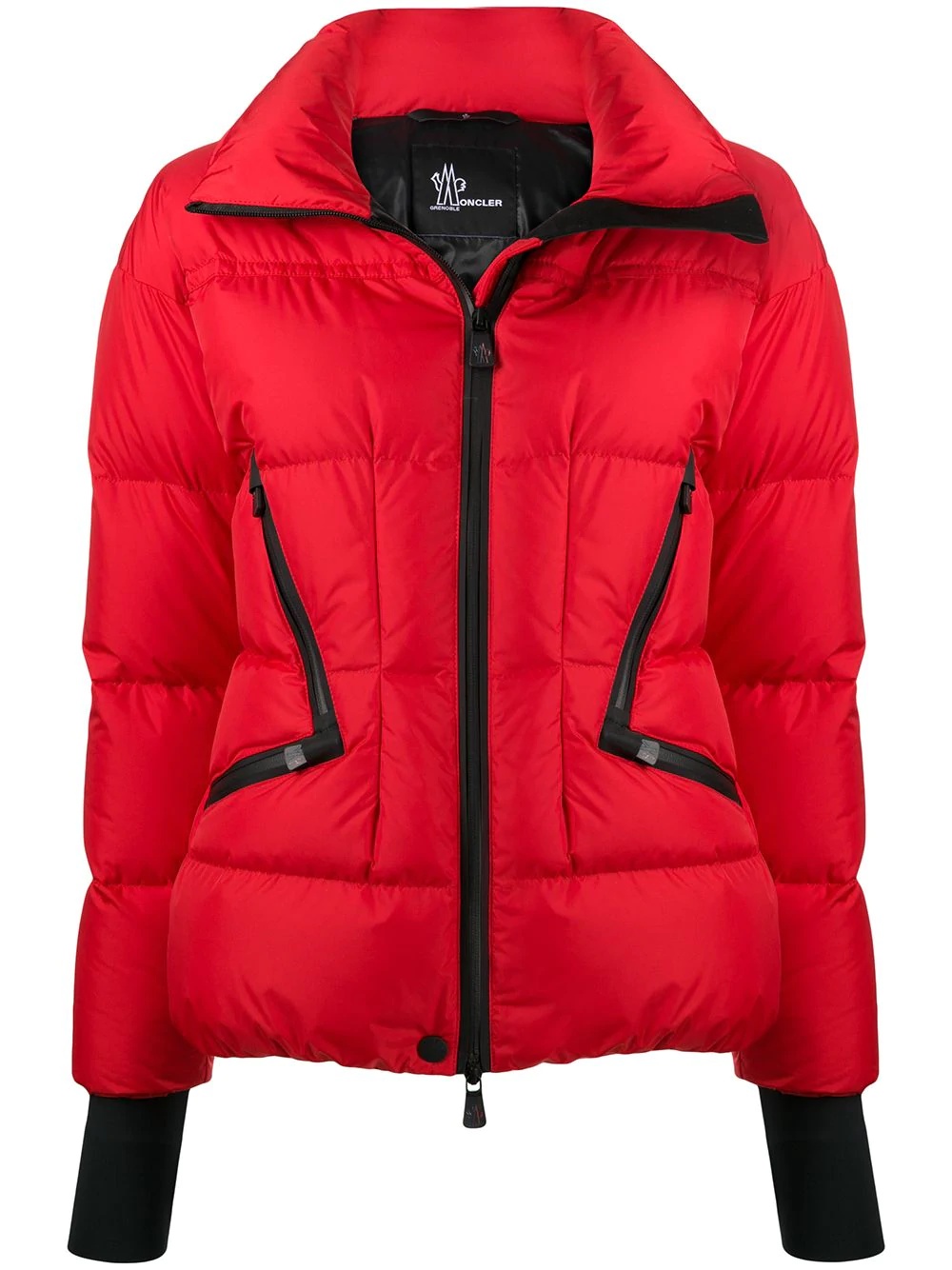 zipped puffer jacket  - 1