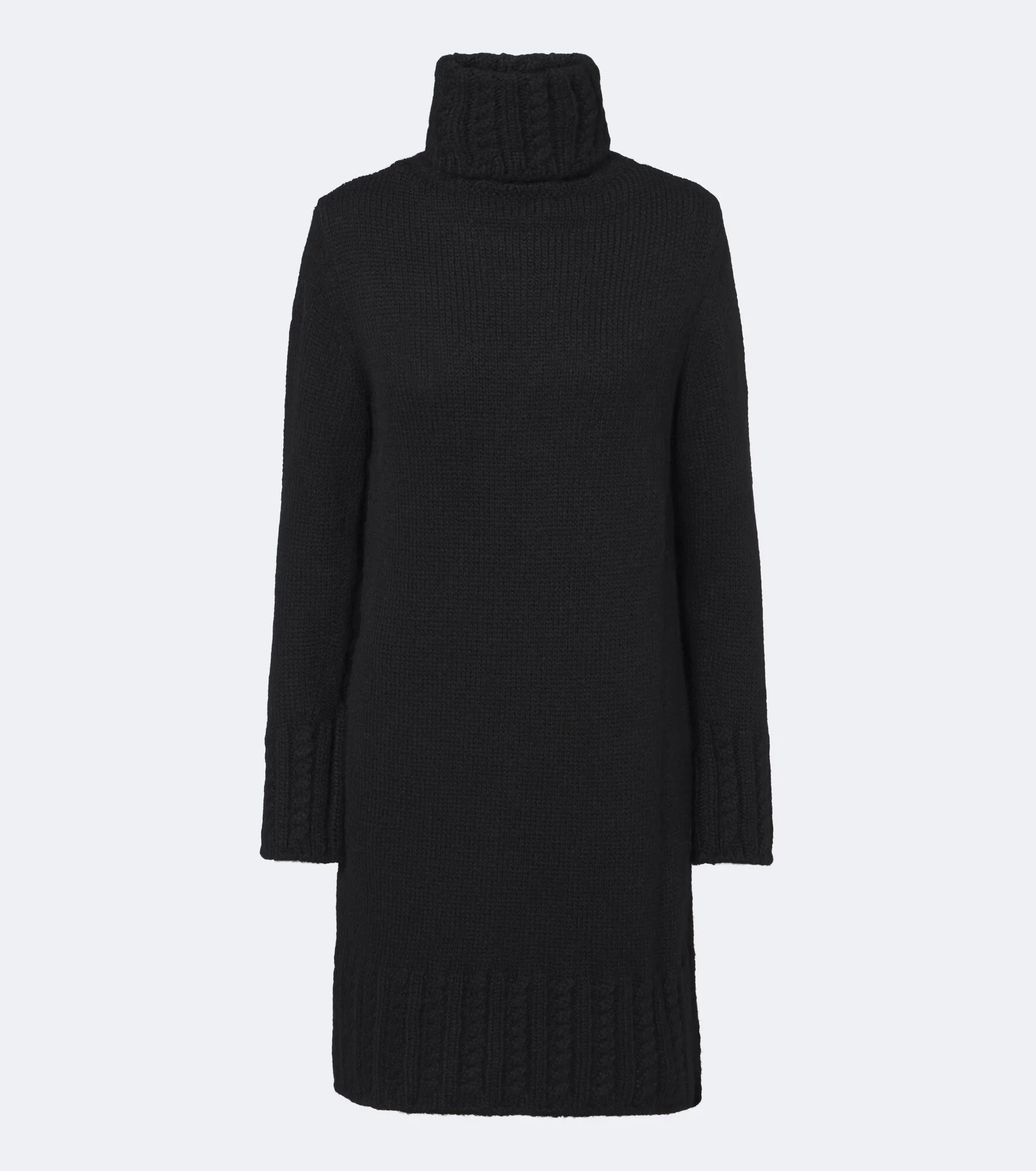 Turtleneck alpaca and wool-blend minidress - 1