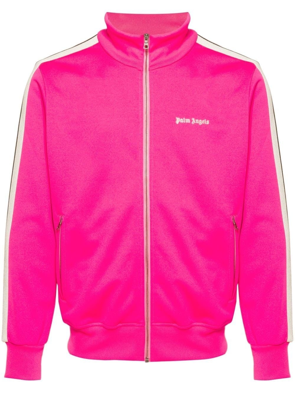 logo-embroidered track jacket - 2